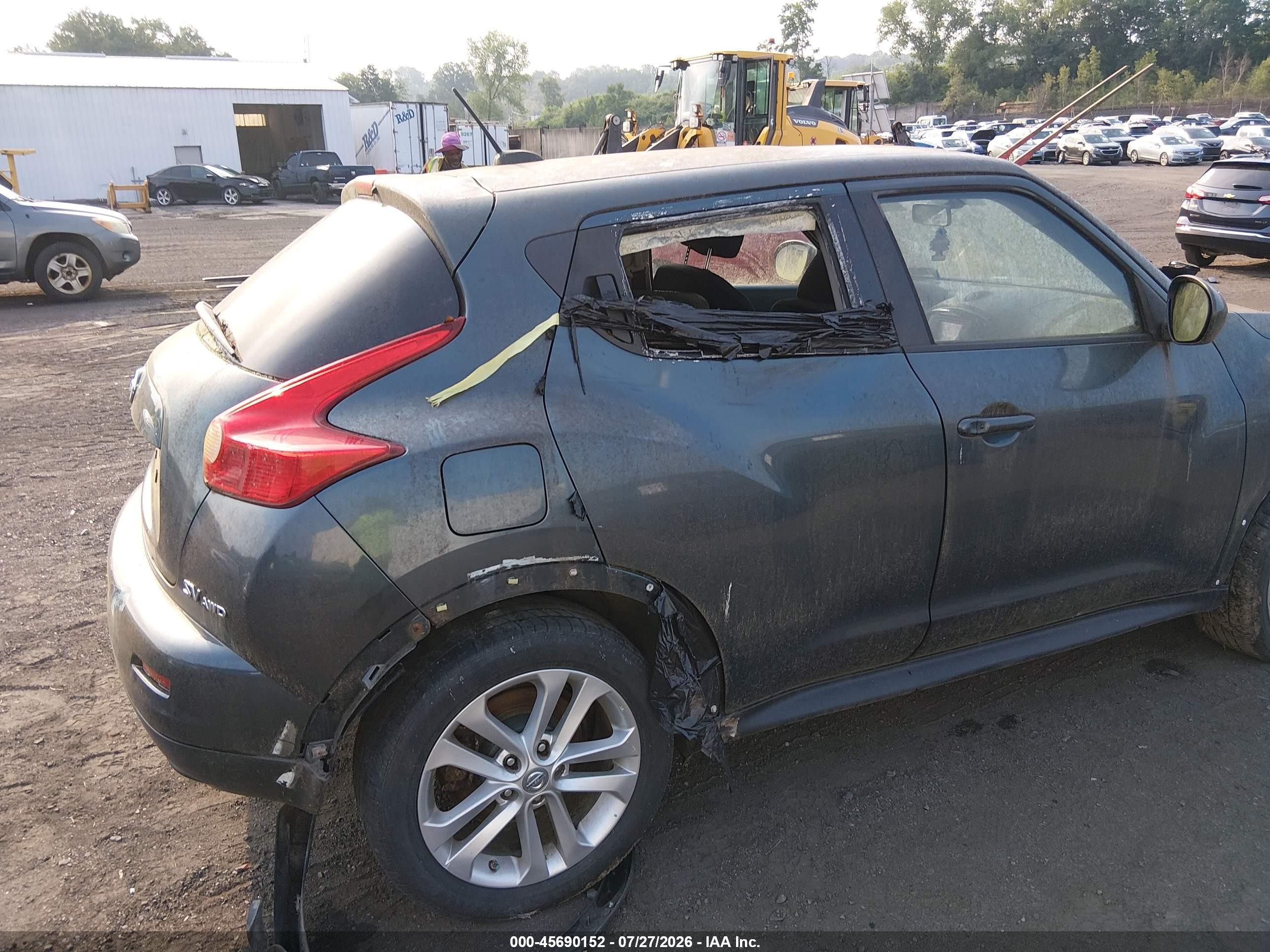2011 Nissan Juke Sv Серый vin: JN8AF5MV7BT013470