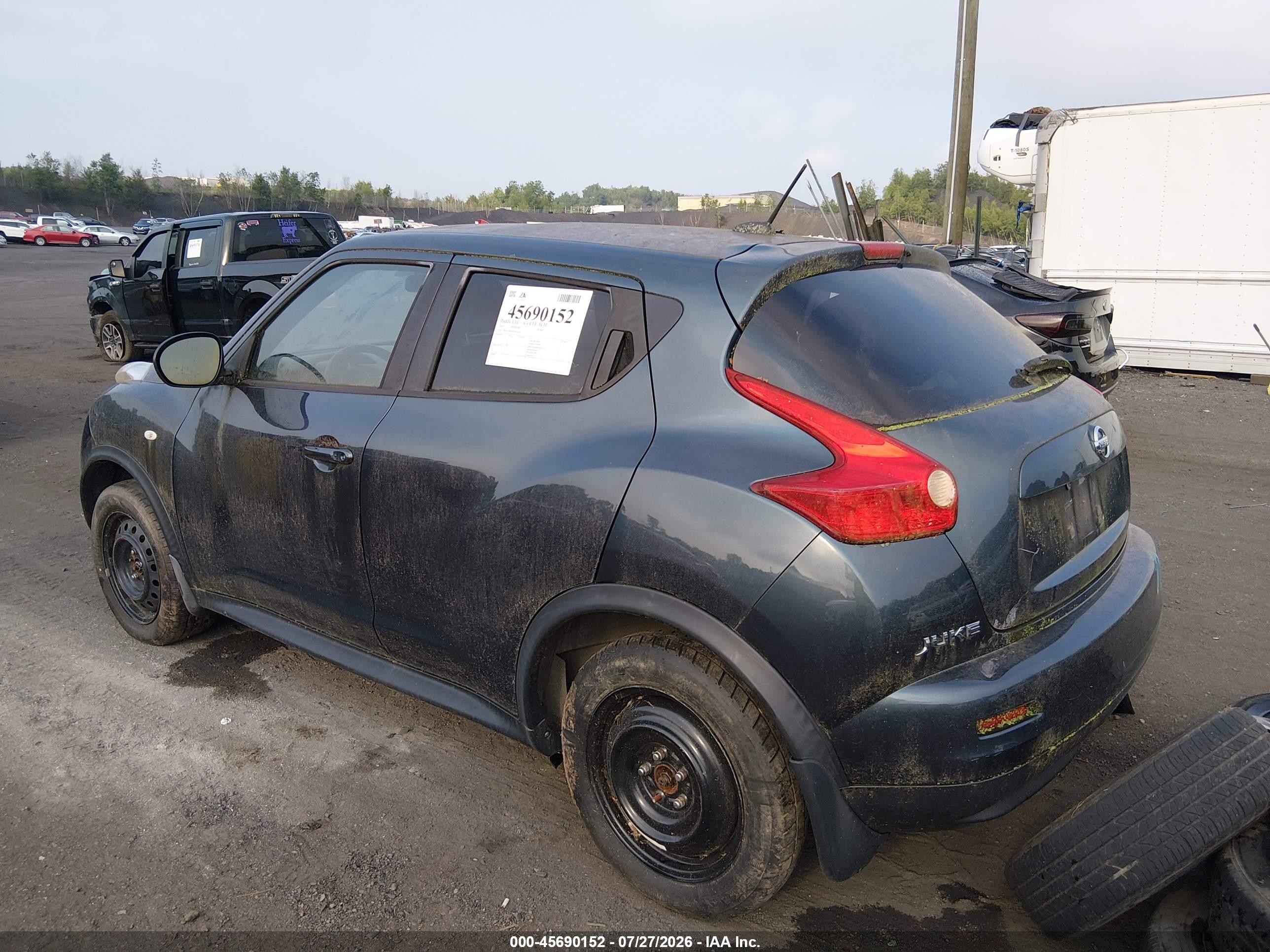 2011 Nissan Juke Sv Серый vin: JN8AF5MV7BT013470