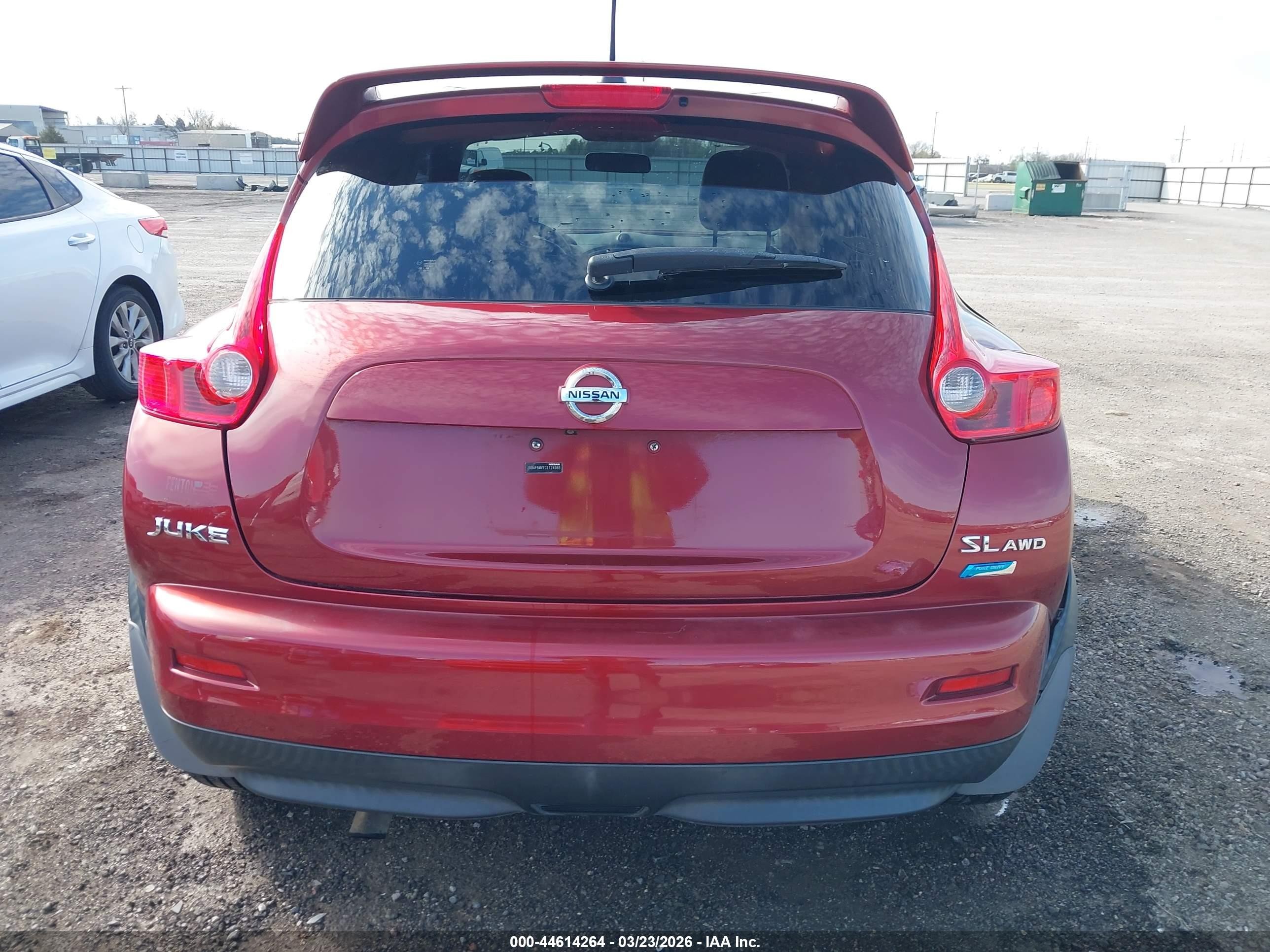2012 Nissan Juke Sl Red vin: JN8AF5MV7CT124988