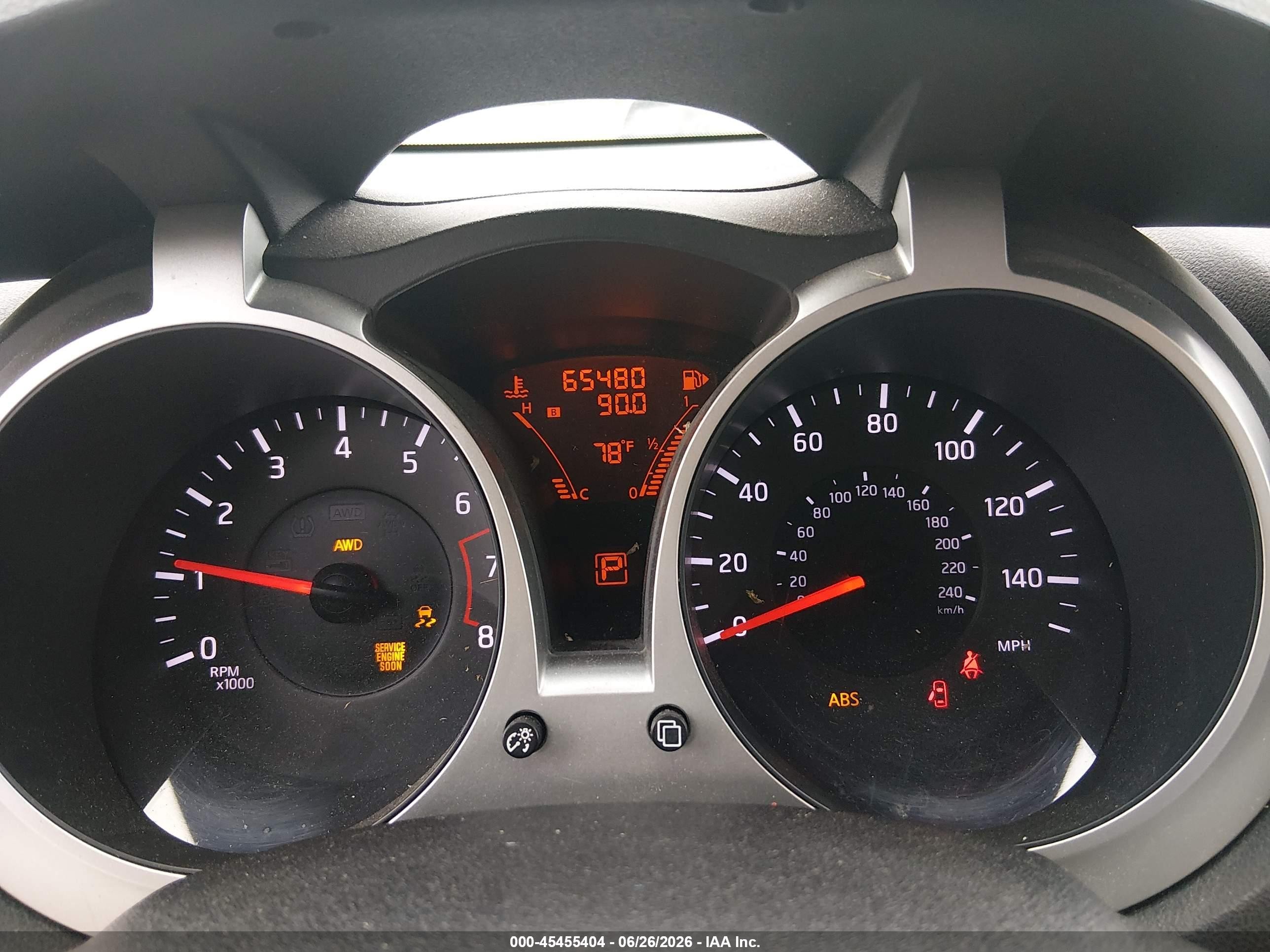 2013 Nissan Juke Sv Silver vin: JN8AF5MV7DT205202