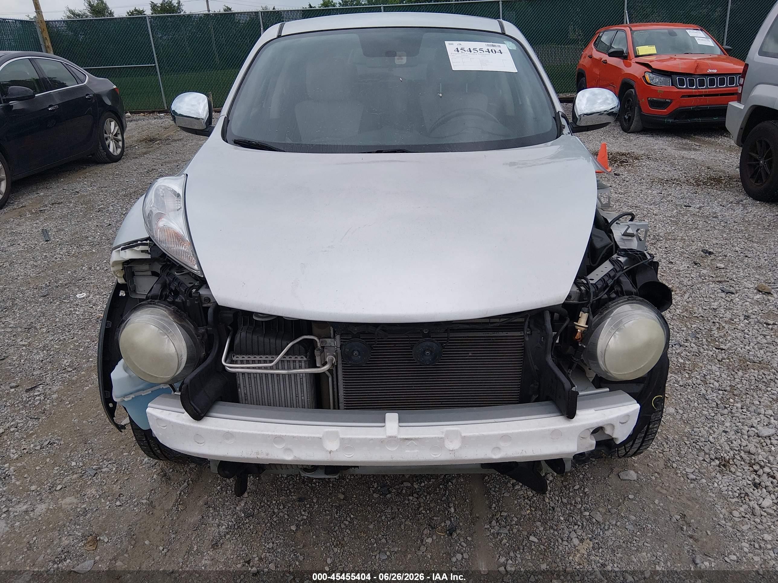 2013 Nissan Juke Sv Silver vin: JN8AF5MV7DT205202