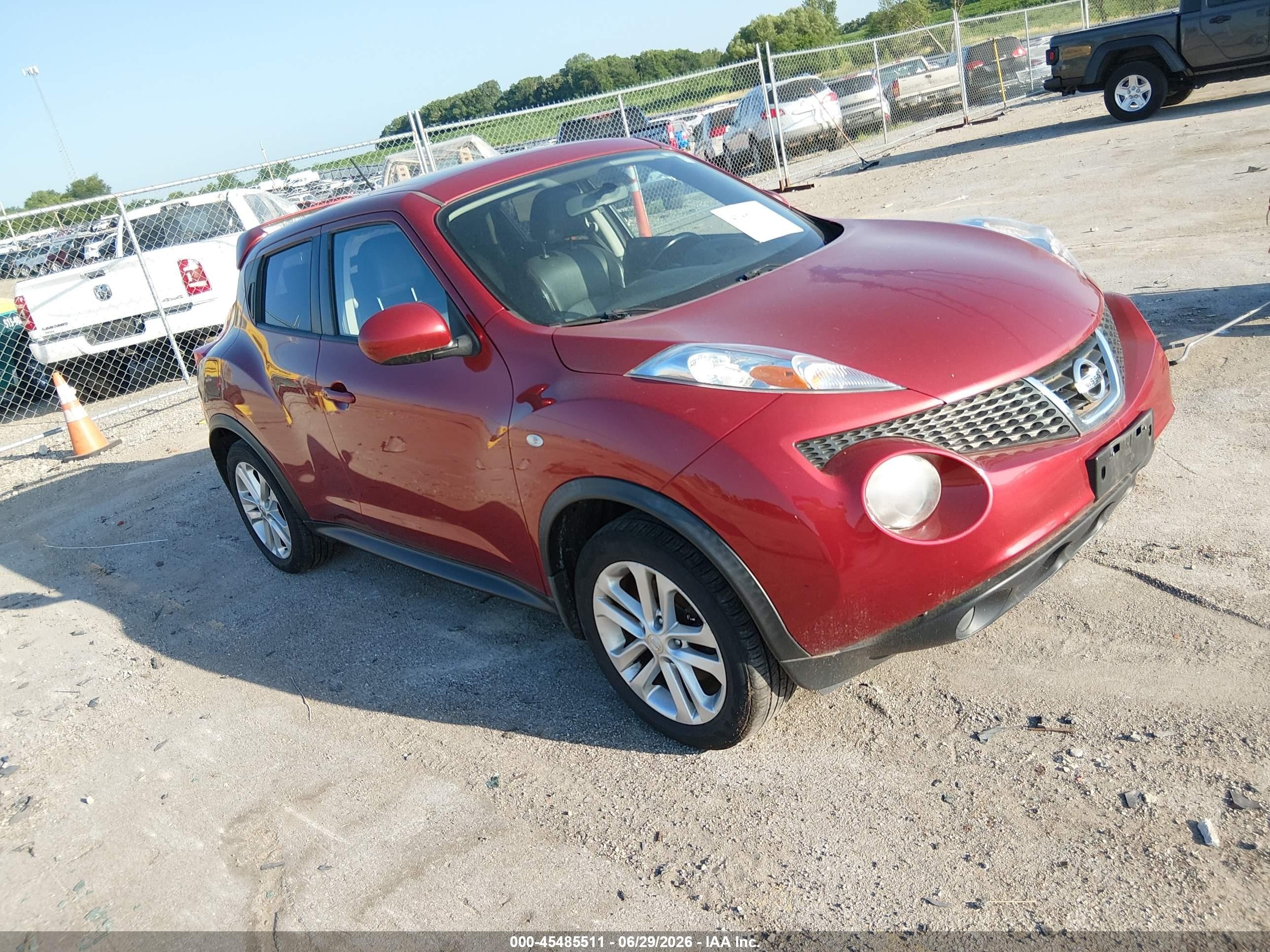 2013 Nissan Juke Sl Red vin: JN8AF5MV7DT221478