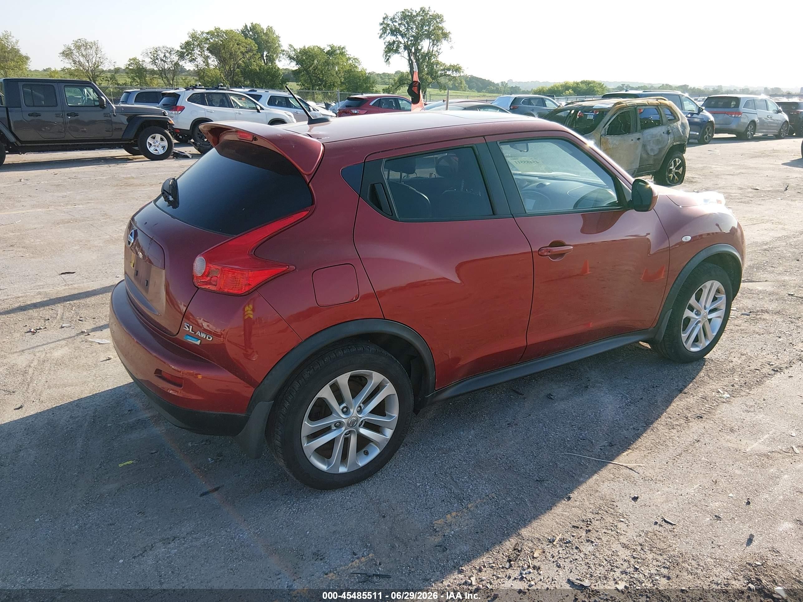 2013 Nissan Juke Sl Red vin: JN8AF5MV7DT221478