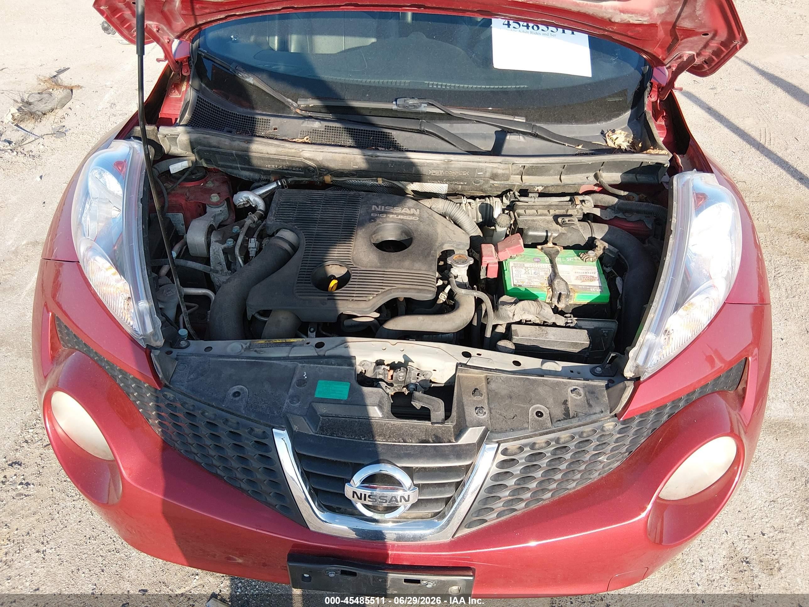 2013 Nissan Juke Sl Red vin: JN8AF5MV7DT221478
