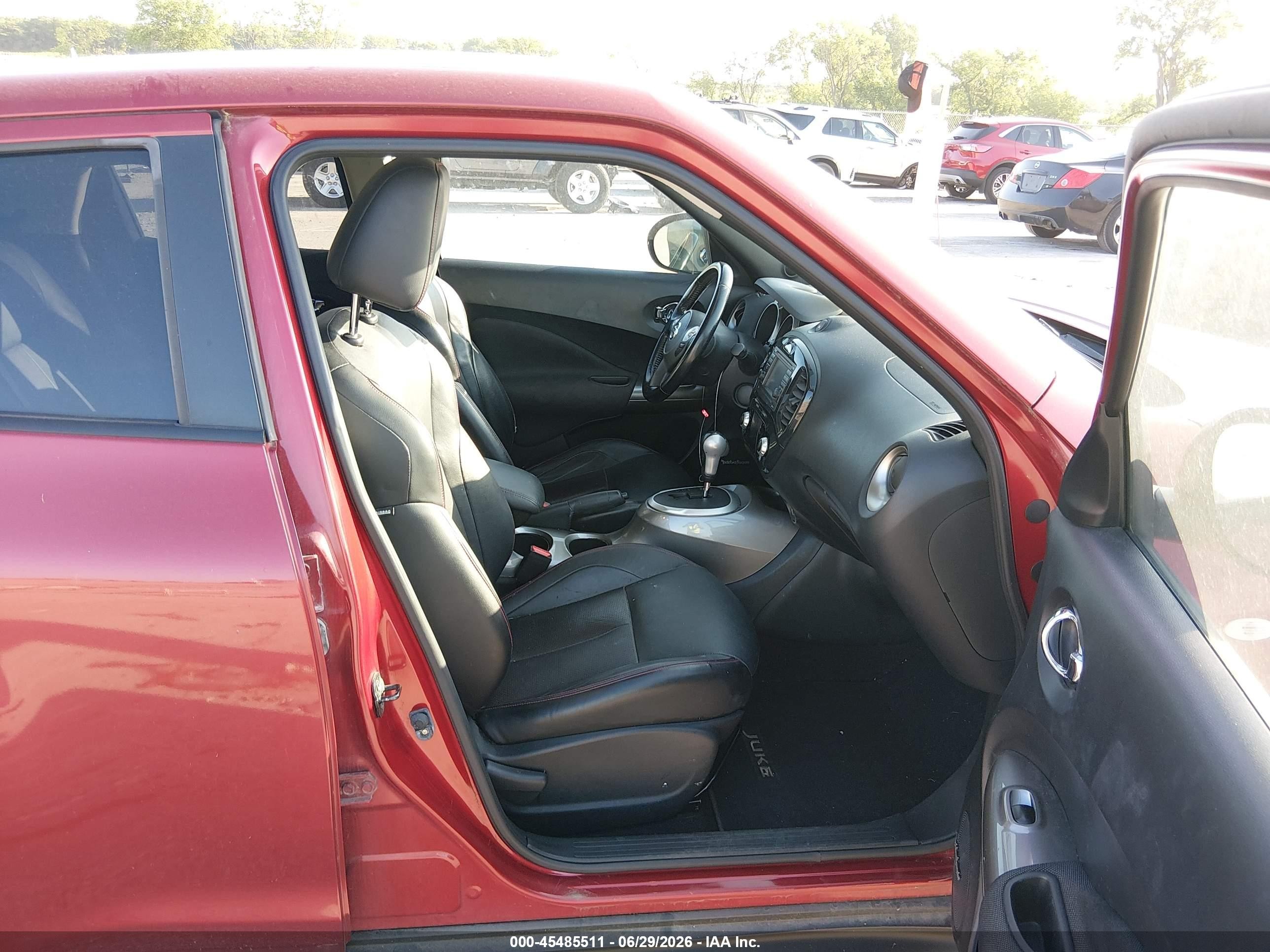 2013 Nissan Juke Sl Red vin: JN8AF5MV7DT221478