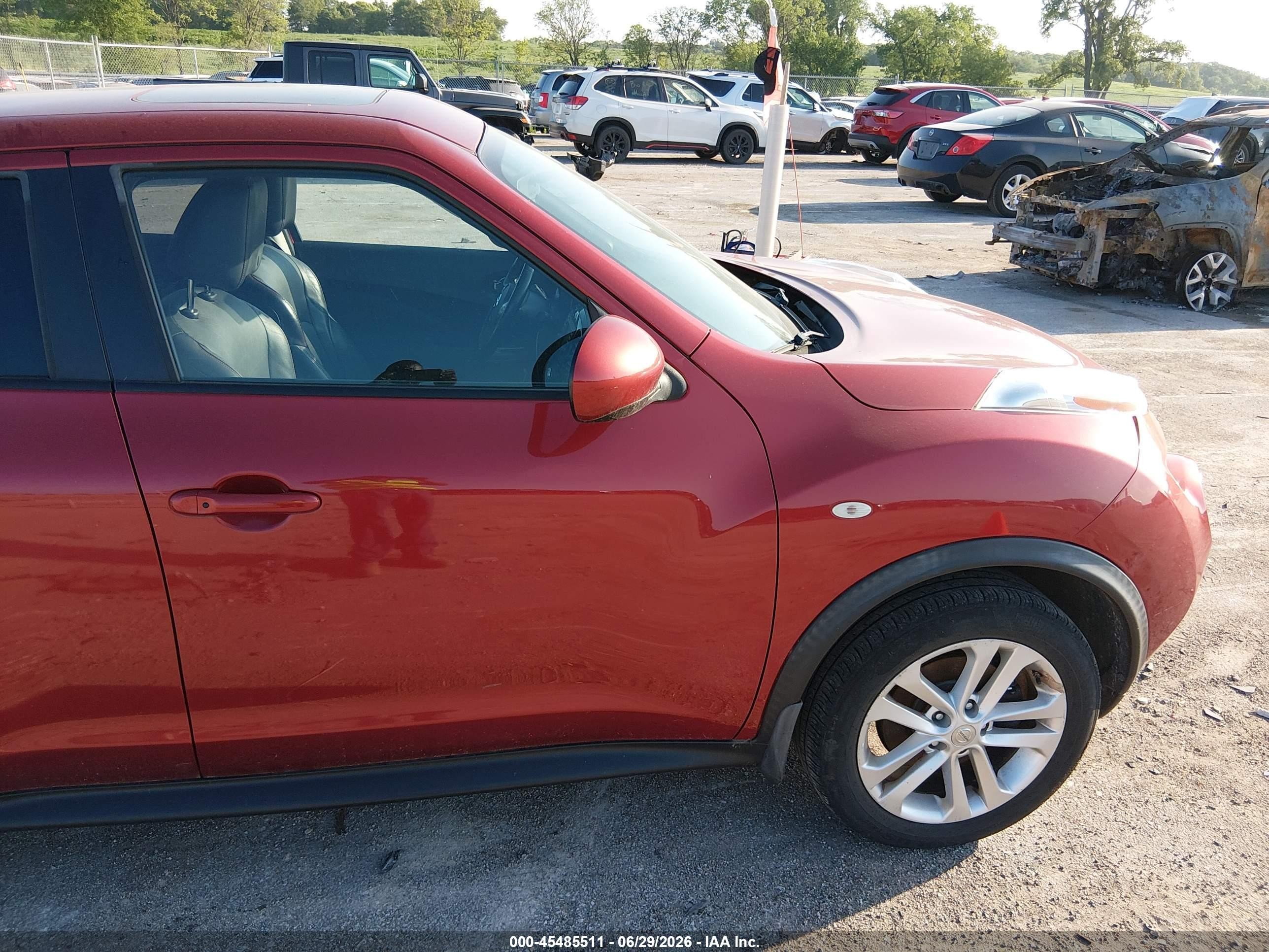 2013 Nissan Juke Sl Red vin: JN8AF5MV7DT221478