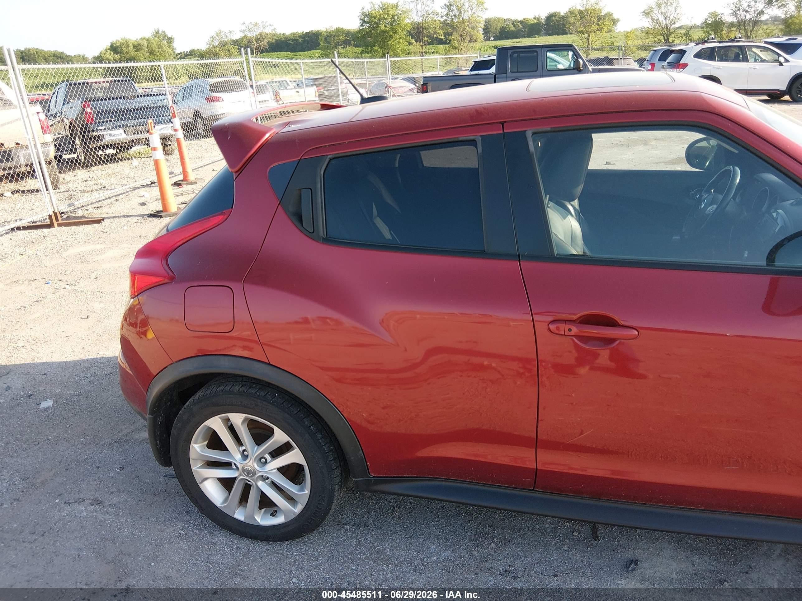 2013 Nissan Juke Sl Red vin: JN8AF5MV7DT221478