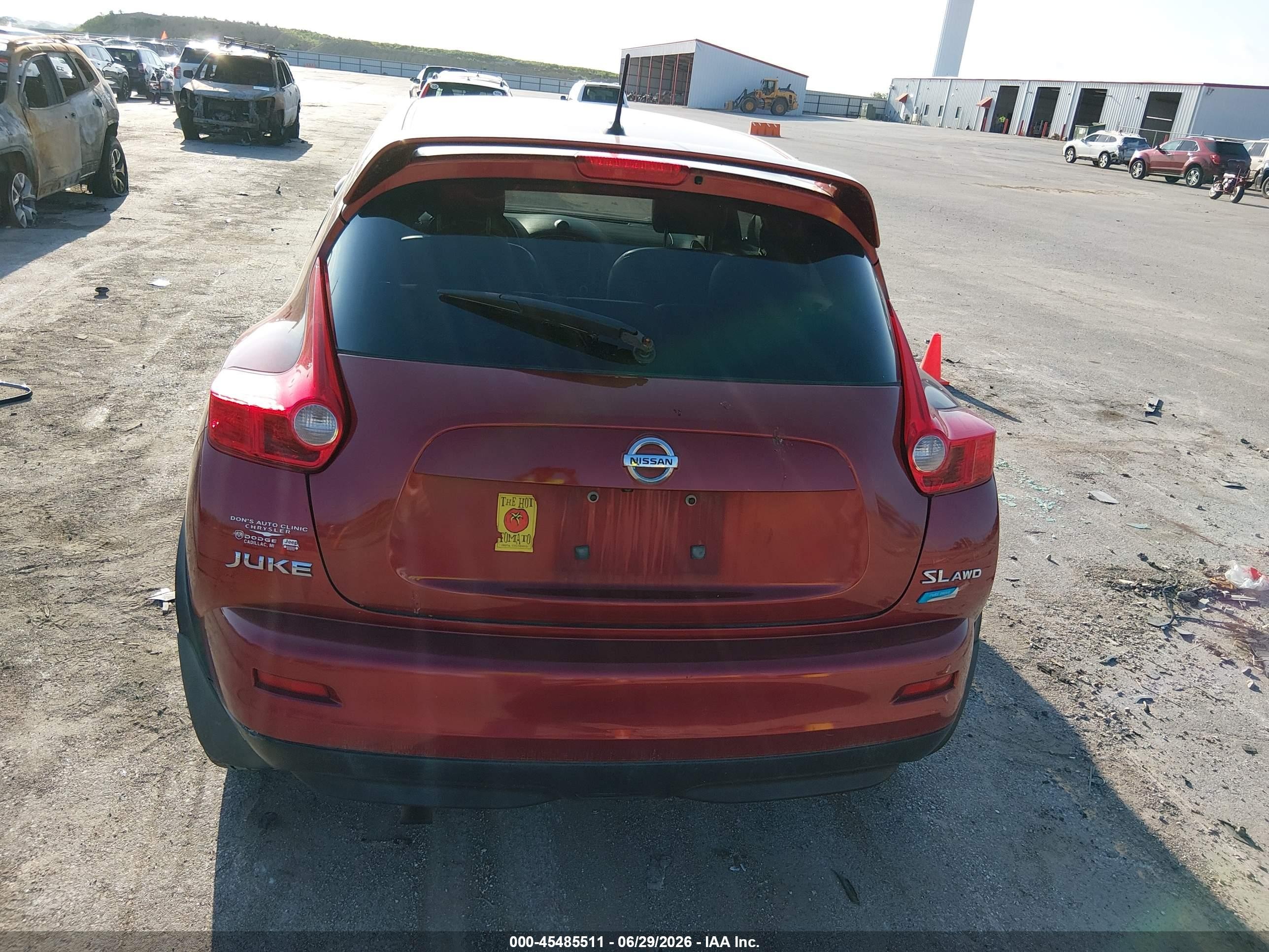 2013 Nissan Juke Sl Red vin: JN8AF5MV7DT221478