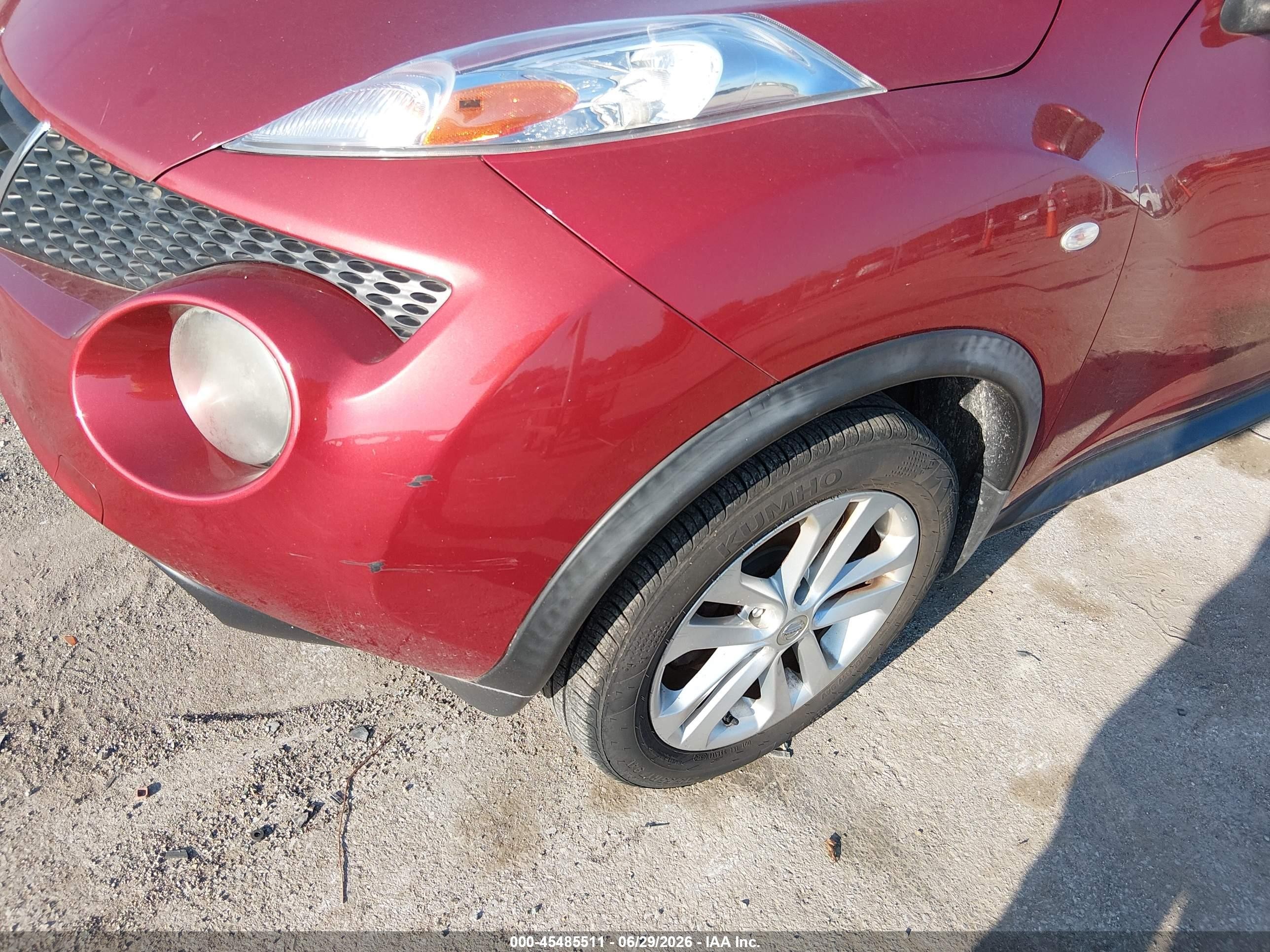 2013 Nissan Juke Sl Red vin: JN8AF5MV7DT221478