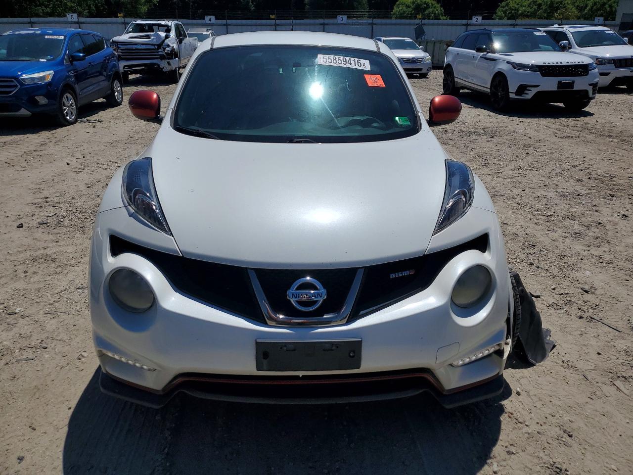 2013 Nissan Juke S White vin: JN8AF5MV7DT227135