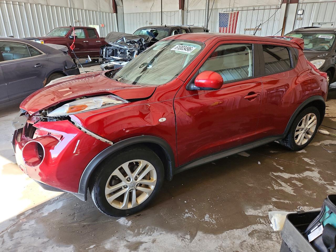 2013 Nissan Juke S Red vin: JN8AF5MV7DT229337