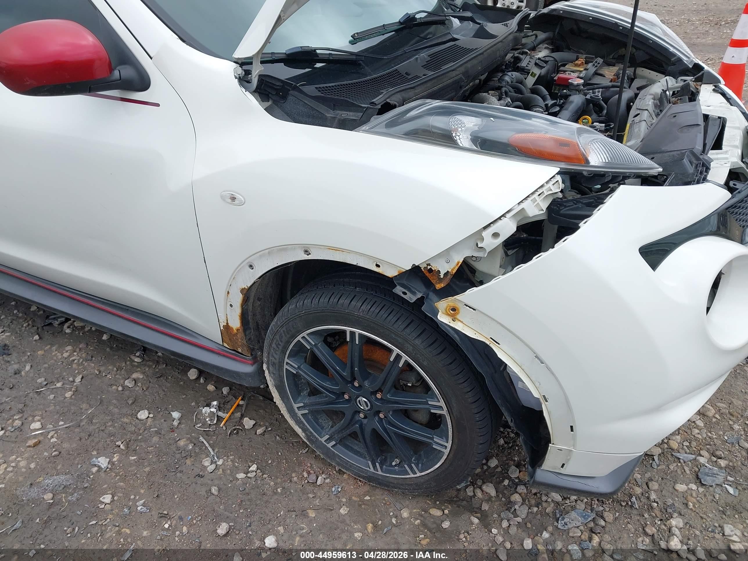 2014 Nissan Juke Nismo White vin: JN8AF5MV7ET365159