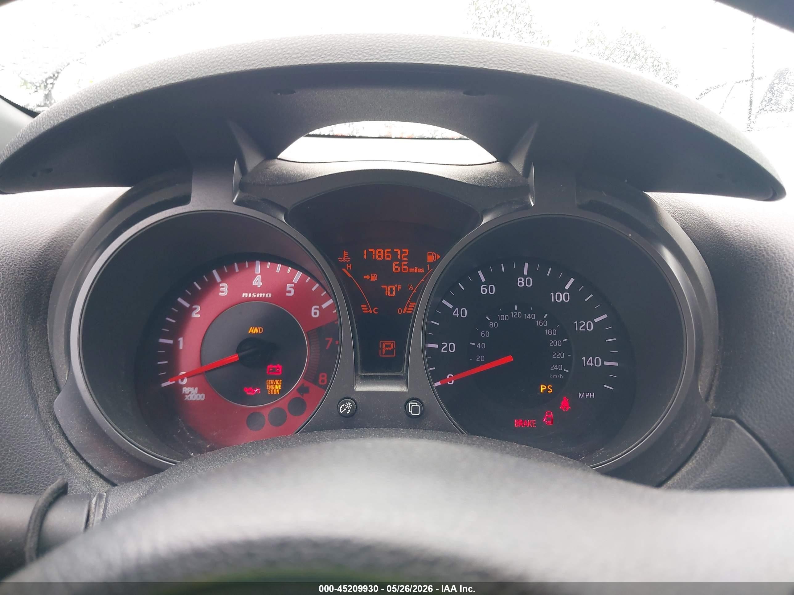 2014 Nissan Juke Nismo Black vin: JN8AF5MV7ET365565