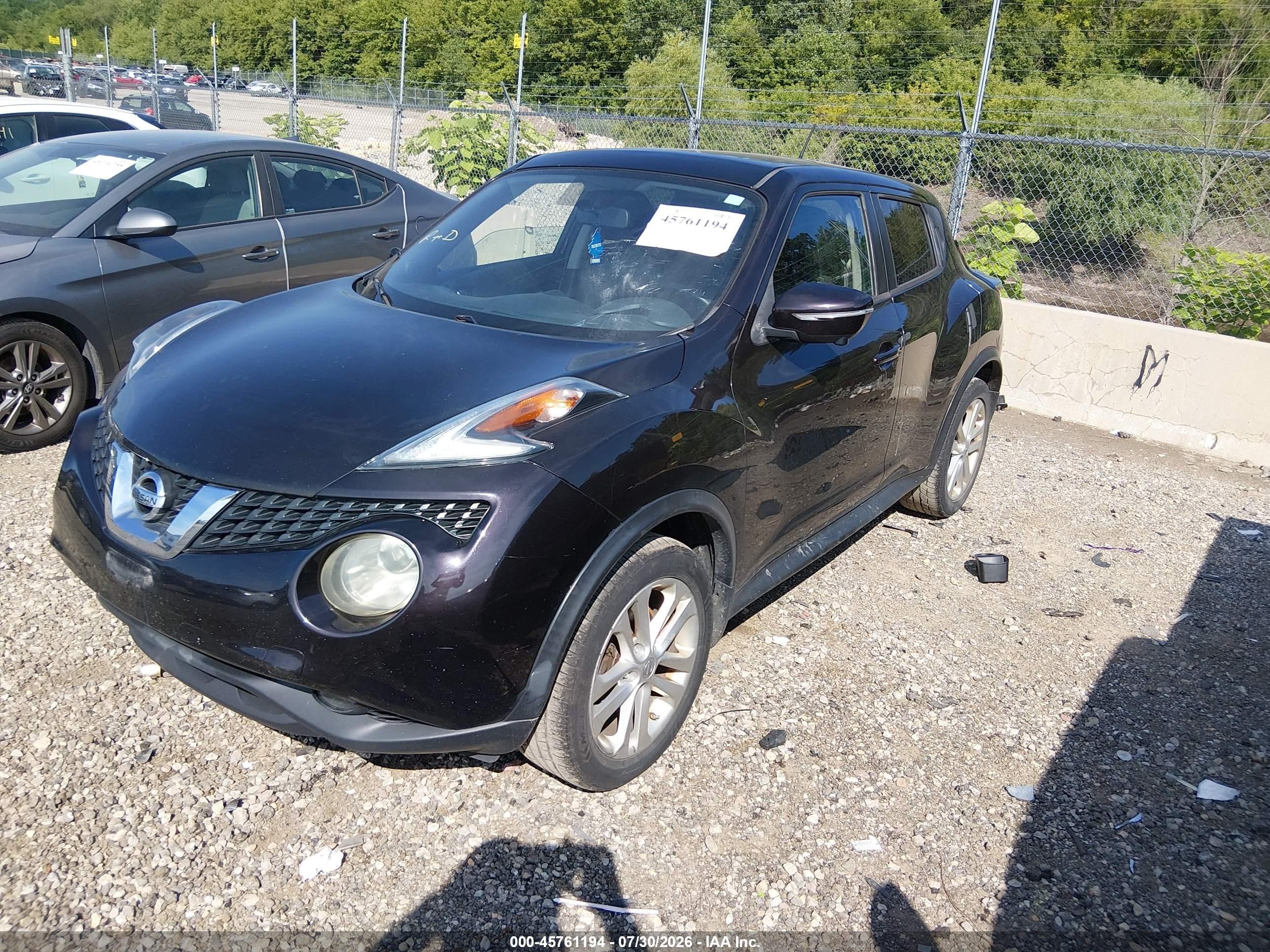 2015 Nissan Juke Sl Purple vin: JN8AF5MV7FT550152