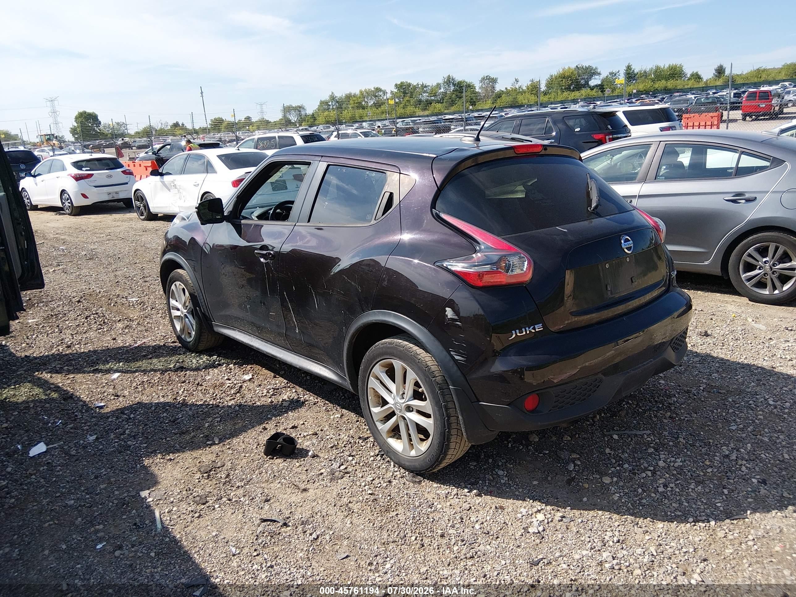 2015 Nissan Juke Sl Purple vin: JN8AF5MV7FT550152