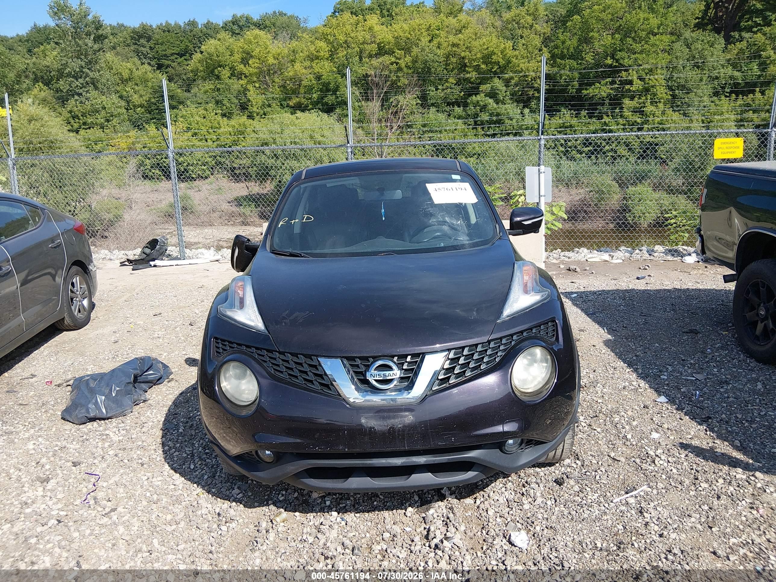 2015 Nissan Juke Sl Purple vin: JN8AF5MV7FT550152
