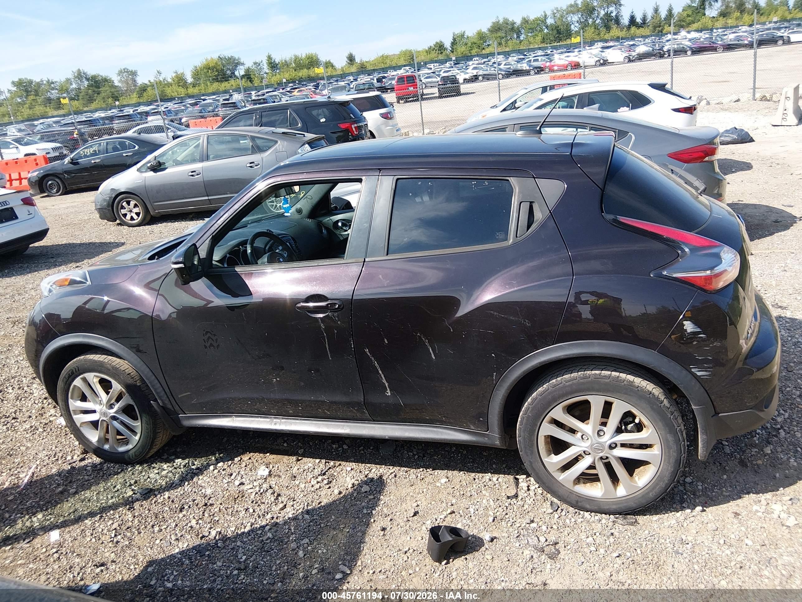 2015 Nissan Juke Sl Purple vin: JN8AF5MV7FT550152