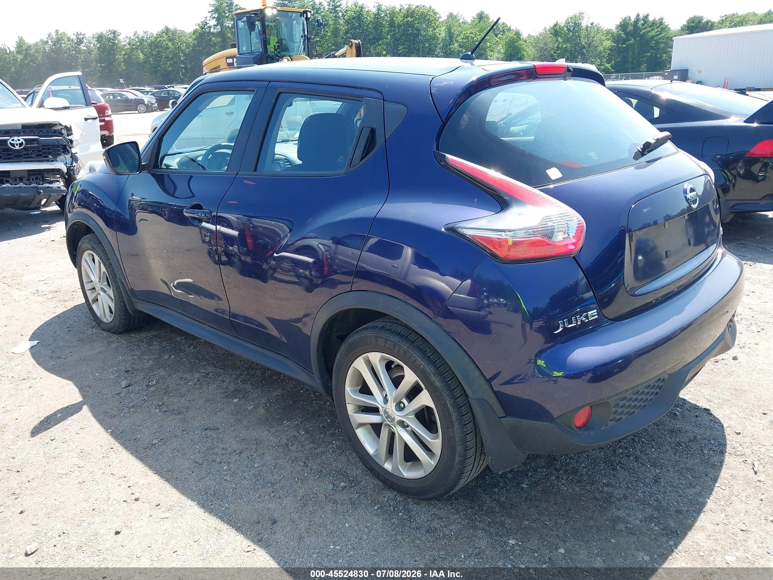 2015 Nissan Juke S Blue vin: JN8AF5MV7FT551396