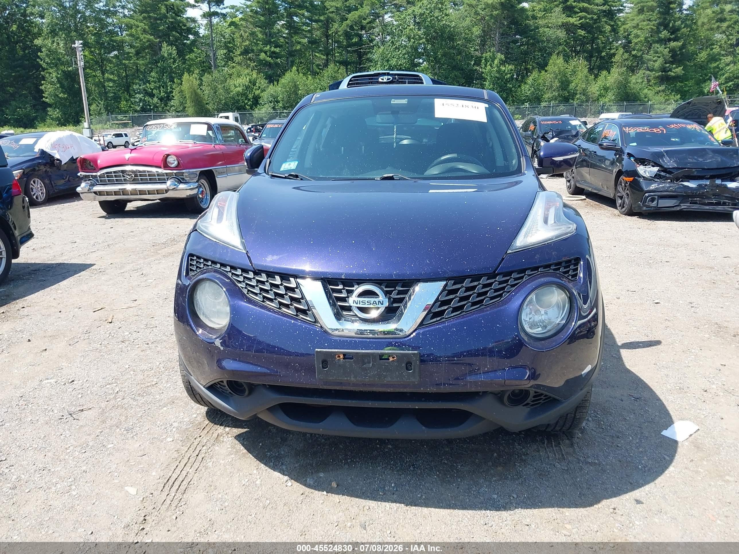 2015 Nissan Juke S Blue vin: JN8AF5MV7FT551396
