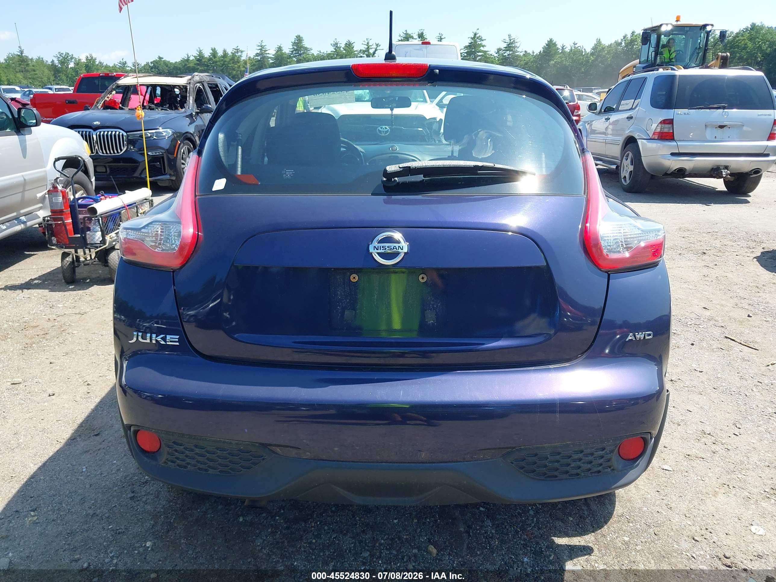 2015 Nissan Juke S Blue vin: JN8AF5MV7FT551396
