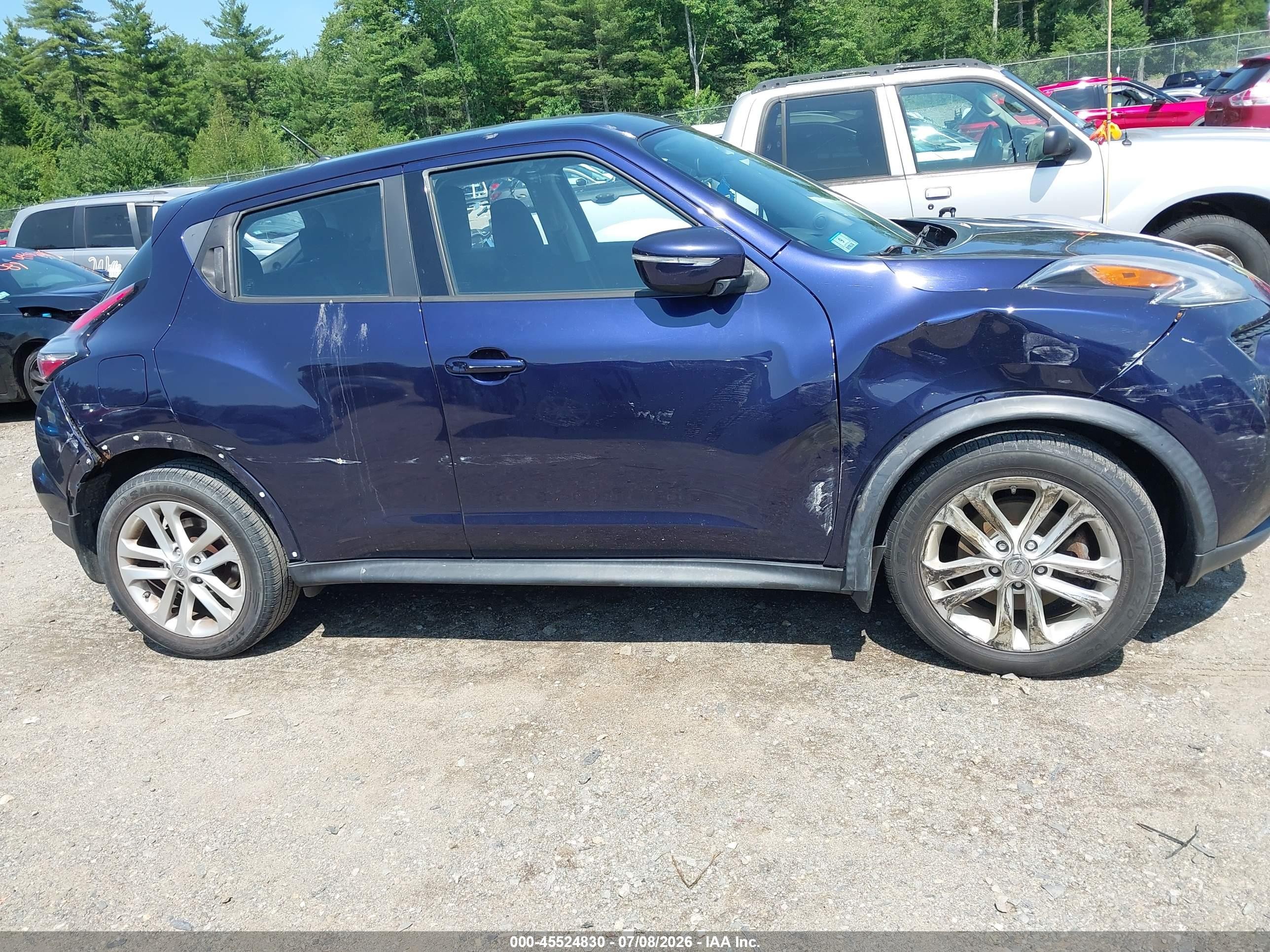 2015 Nissan Juke S Blue vin: JN8AF5MV7FT551396