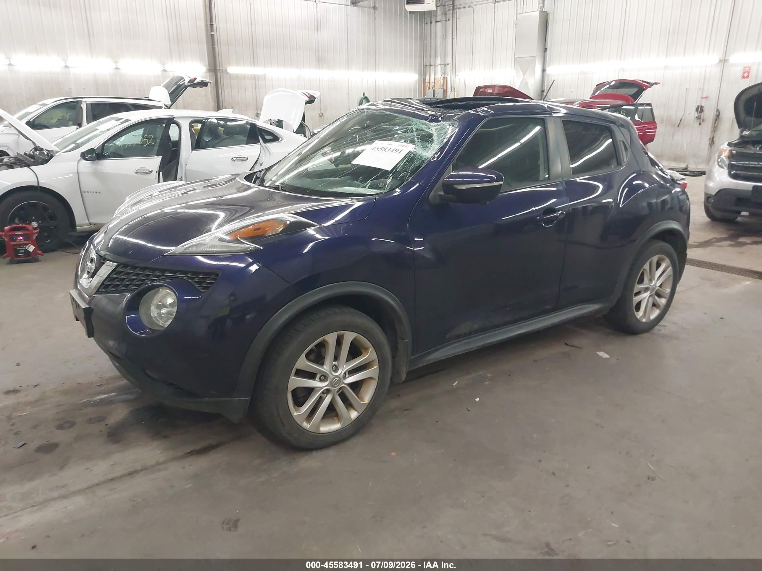 2015 Nissan Juke Sl Blue vin: JN8AF5MV7FT553567