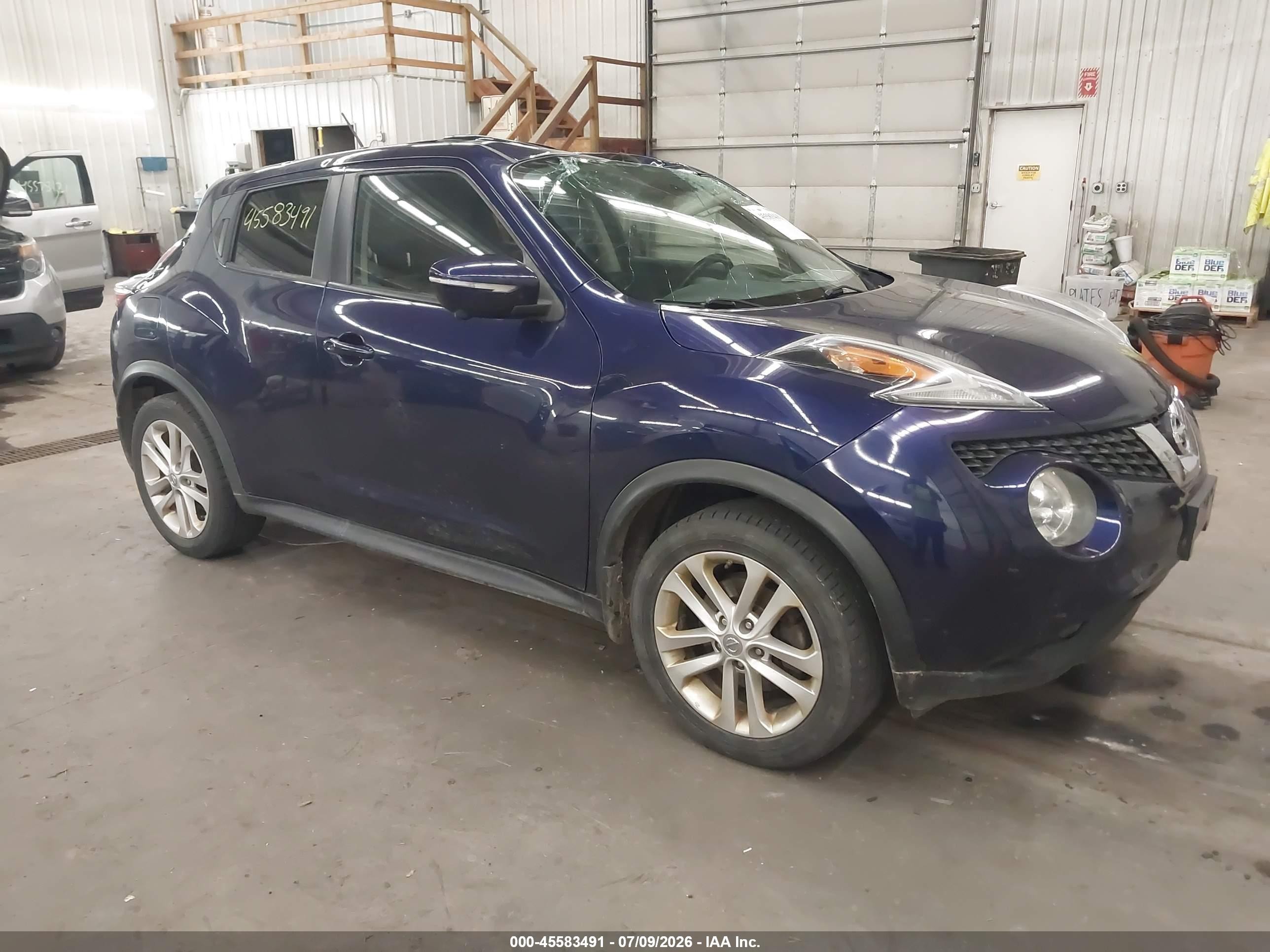 2015 Nissan Juke Sl Blue vin: JN8AF5MV7FT553567