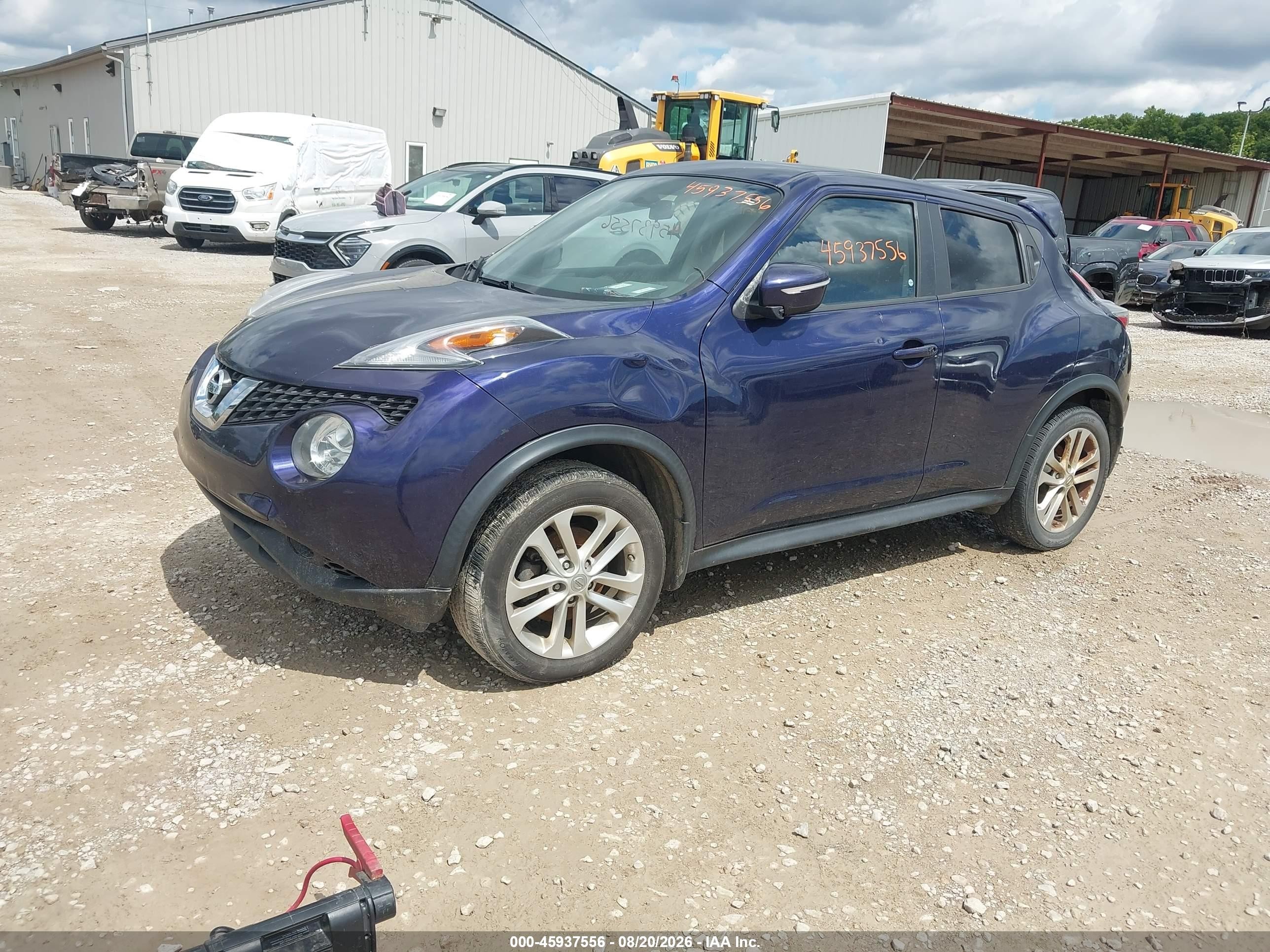 2015 Nissan Juke Sv Blue vin: JN8AF5MV7FT556985