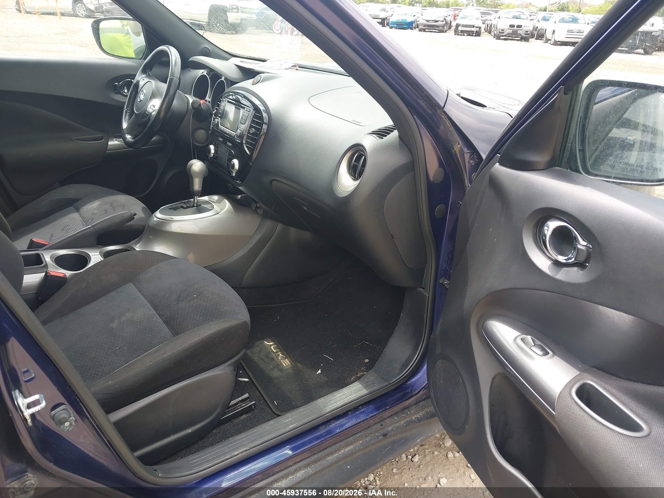 2015 Nissan Juke Sv Blue vin: JN8AF5MV7FT556985