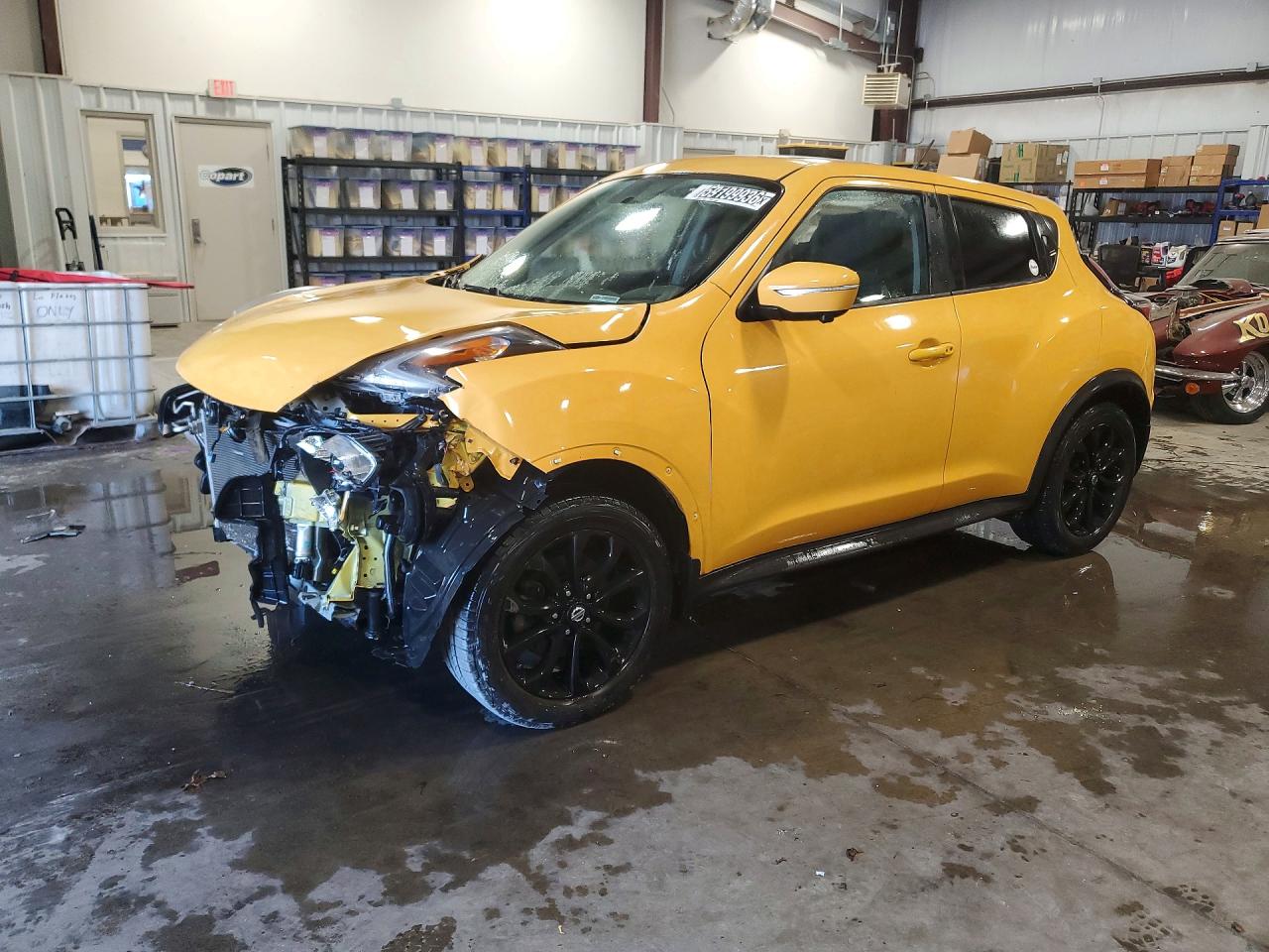 2015 Nissan Juke Sv Yellow vin: JN8AF5MV7FT564049
