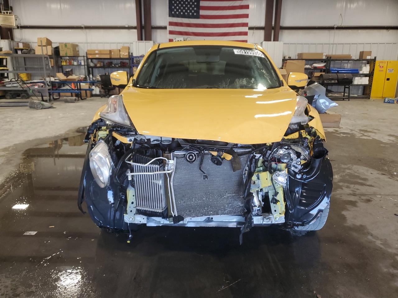 2015 Nissan Juke Sv Yellow vin: JN8AF5MV7FT564049 Damage: Front Bumper Reinforcement, Missing, Replacement Required