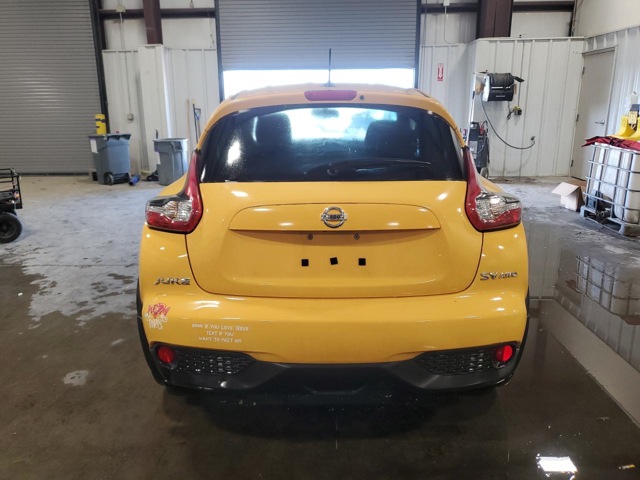 2015 Nissan Juke Sv Yellow vin: JN8AF5MV7FT564049 Damage: Rear Bumper, Multiple Scratches Heavy, 4
