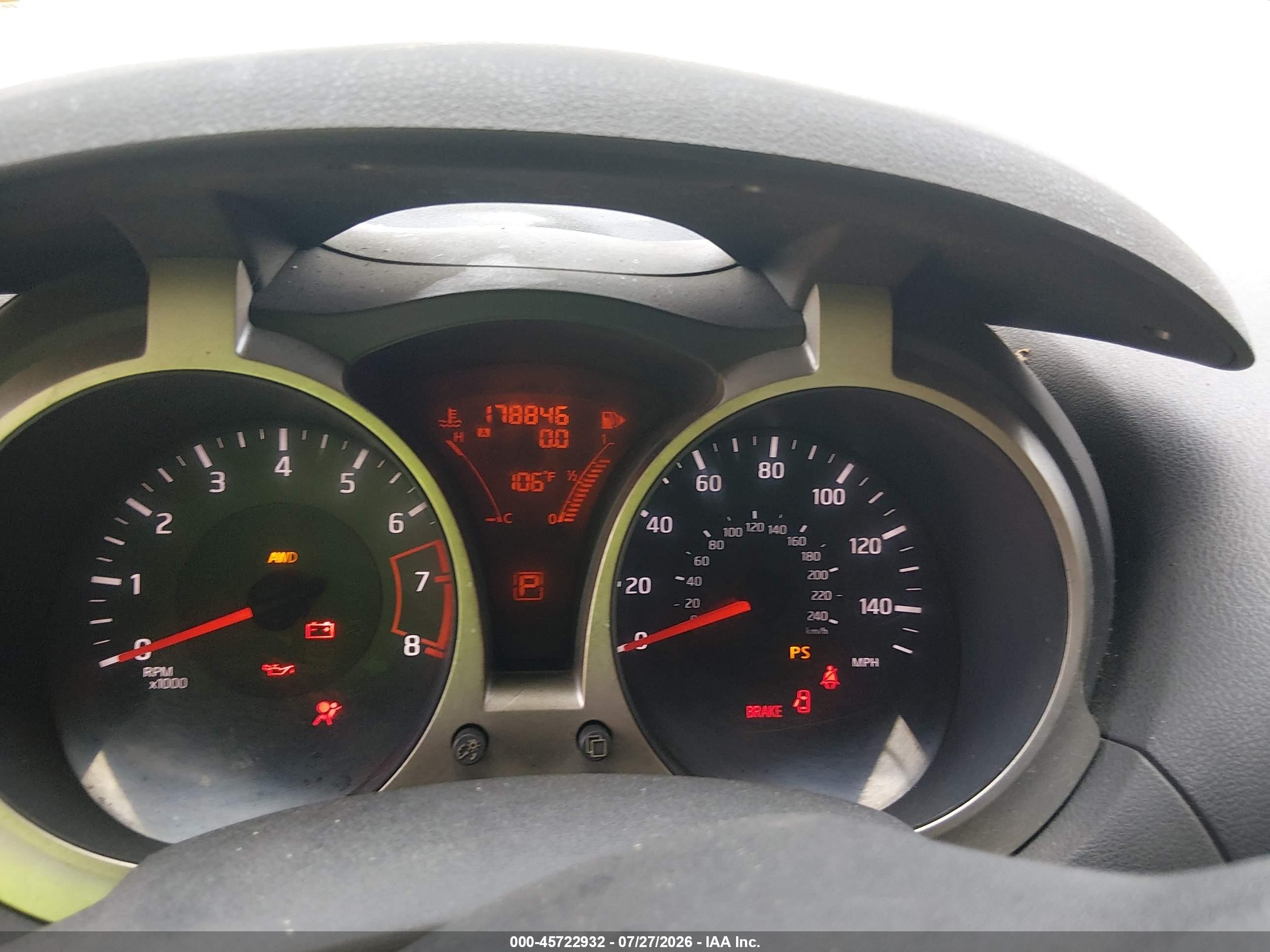 2011 Nissan Juke S Gray vin: JN8AF5MV8BT008133