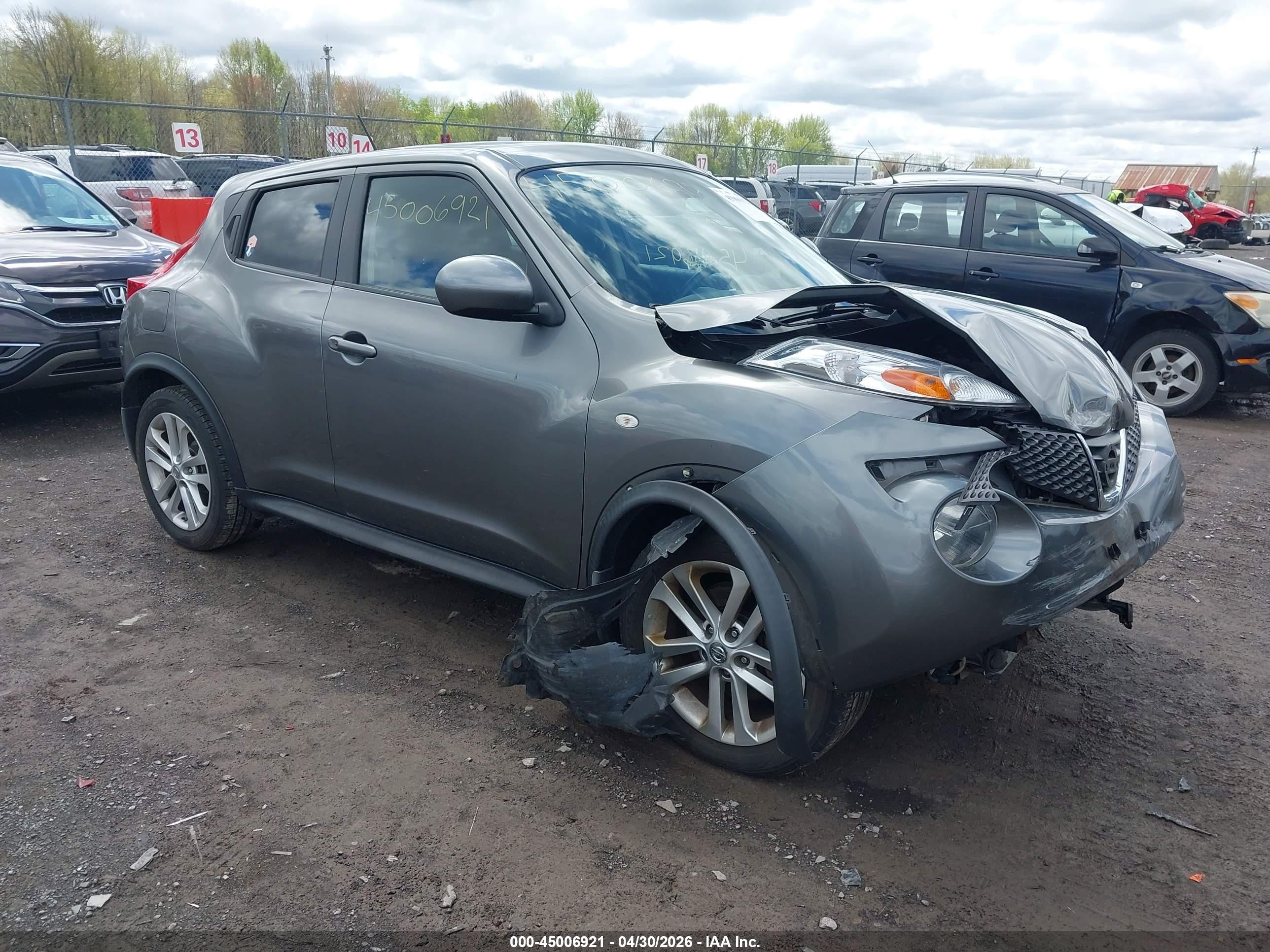 2011 Nissan Juke Sl Gray vin: JN8AF5MV8BT015339