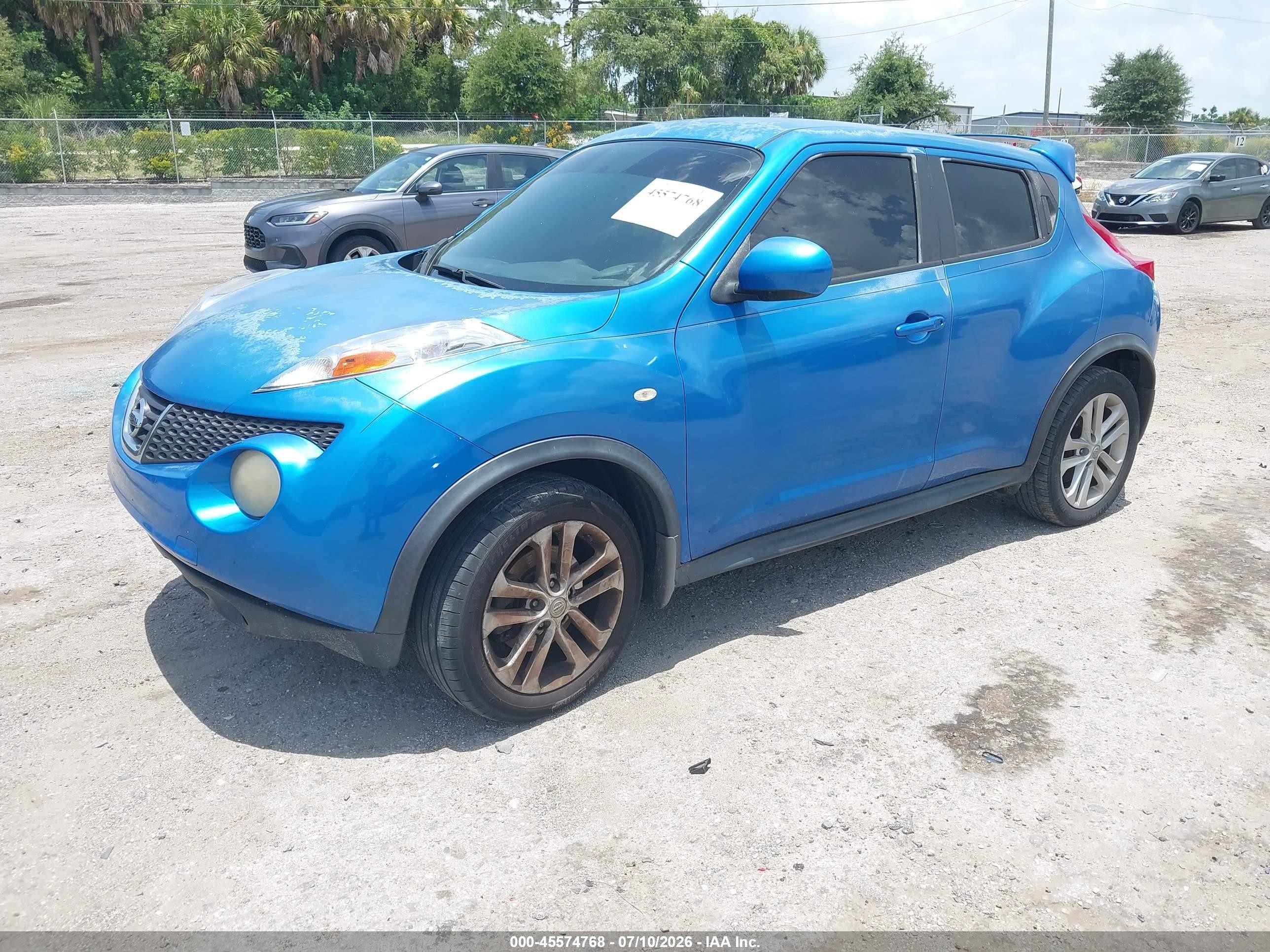 2011 Nissan Juke S Синий vin: JN8AF5MV8BT026163