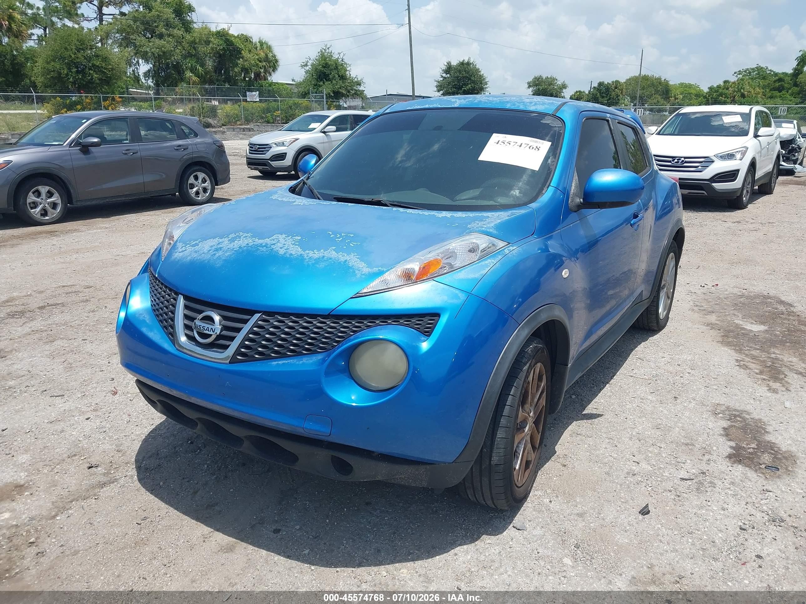2011 Nissan Juke S Синий vin: JN8AF5MV8BT026163