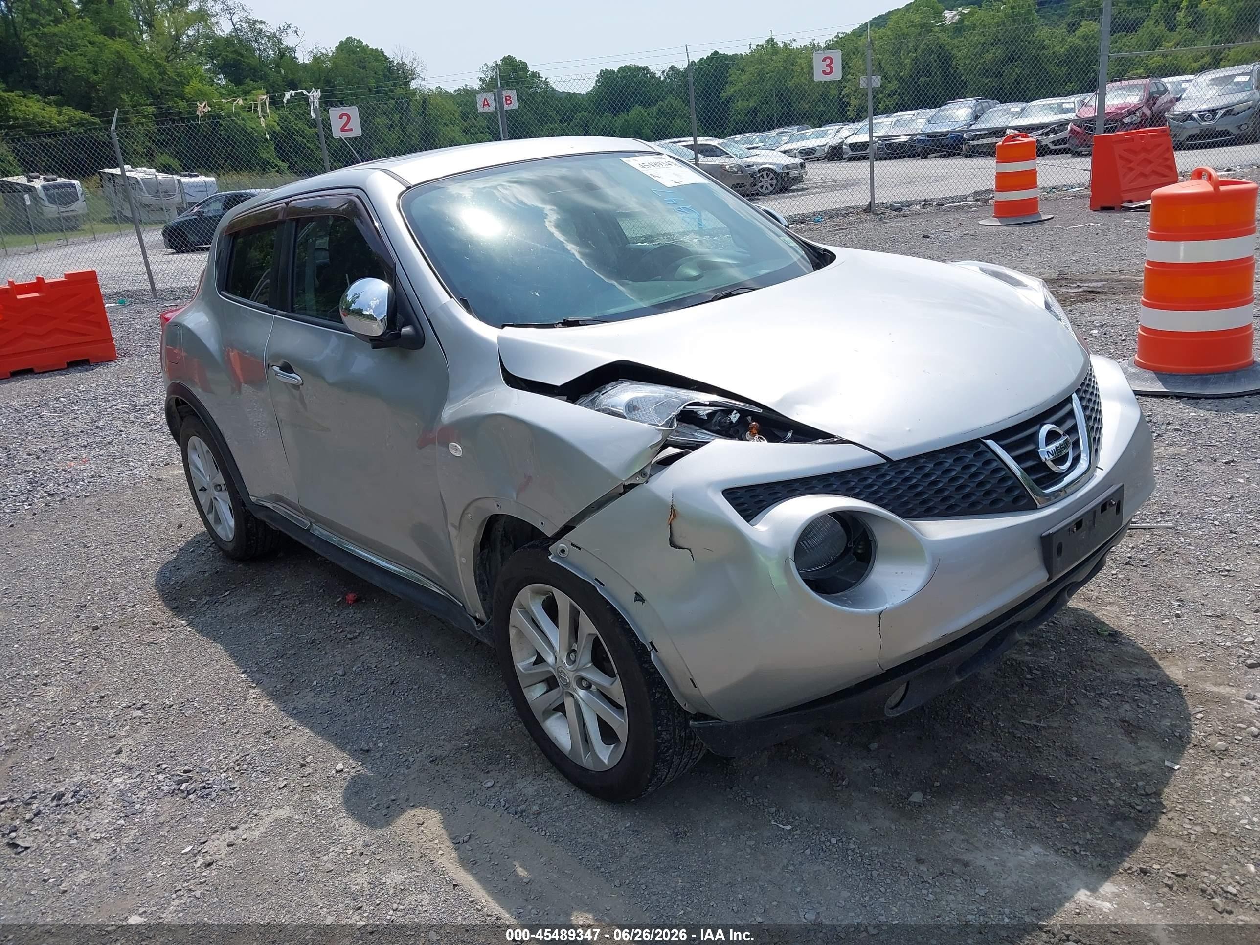 2012 Nissan Juke Sl Silver vin: JN8AF5MV8CT117757
