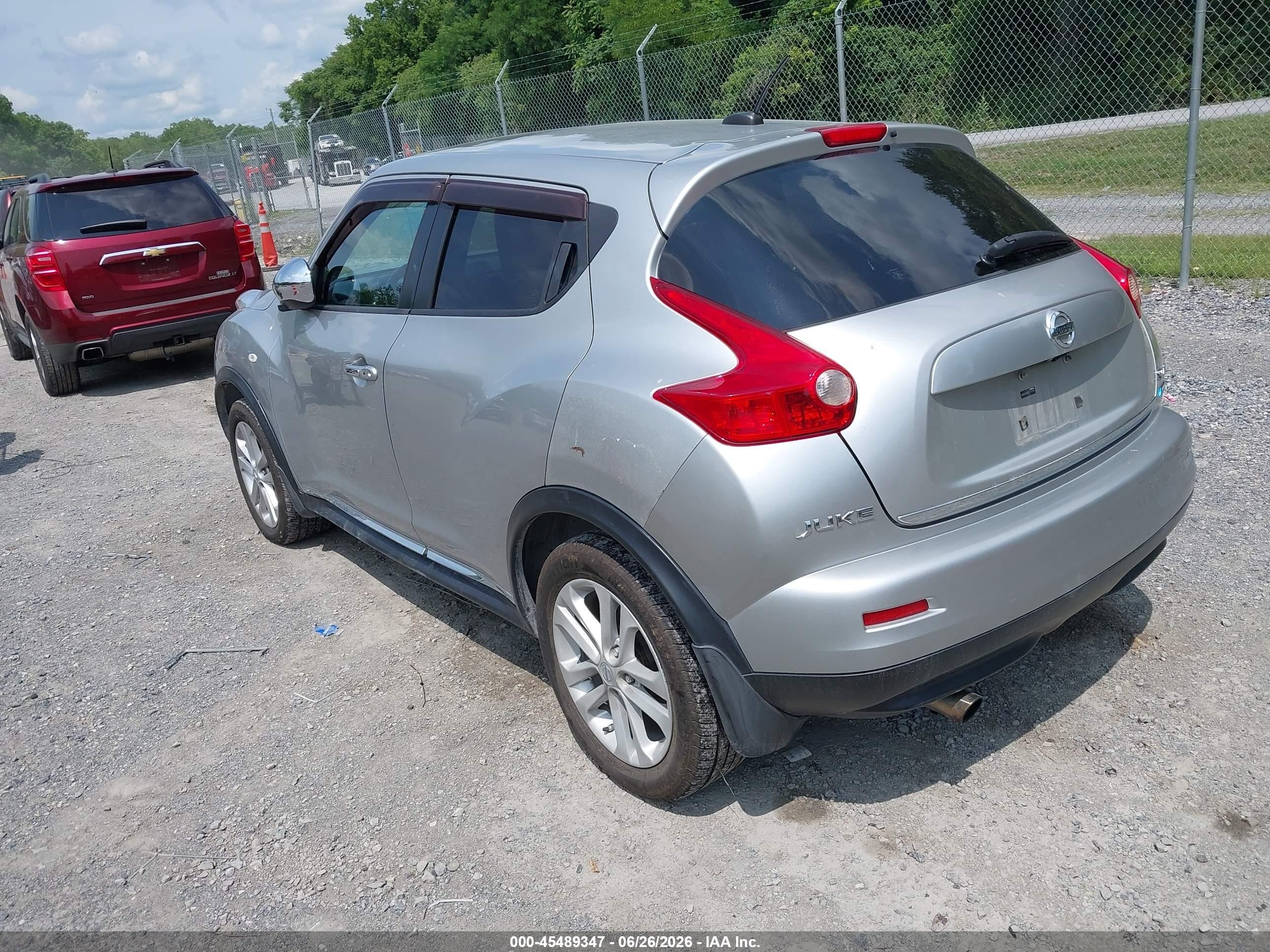 2012 Nissan Juke Sl Серебряный vin: JN8AF5MV8CT117757