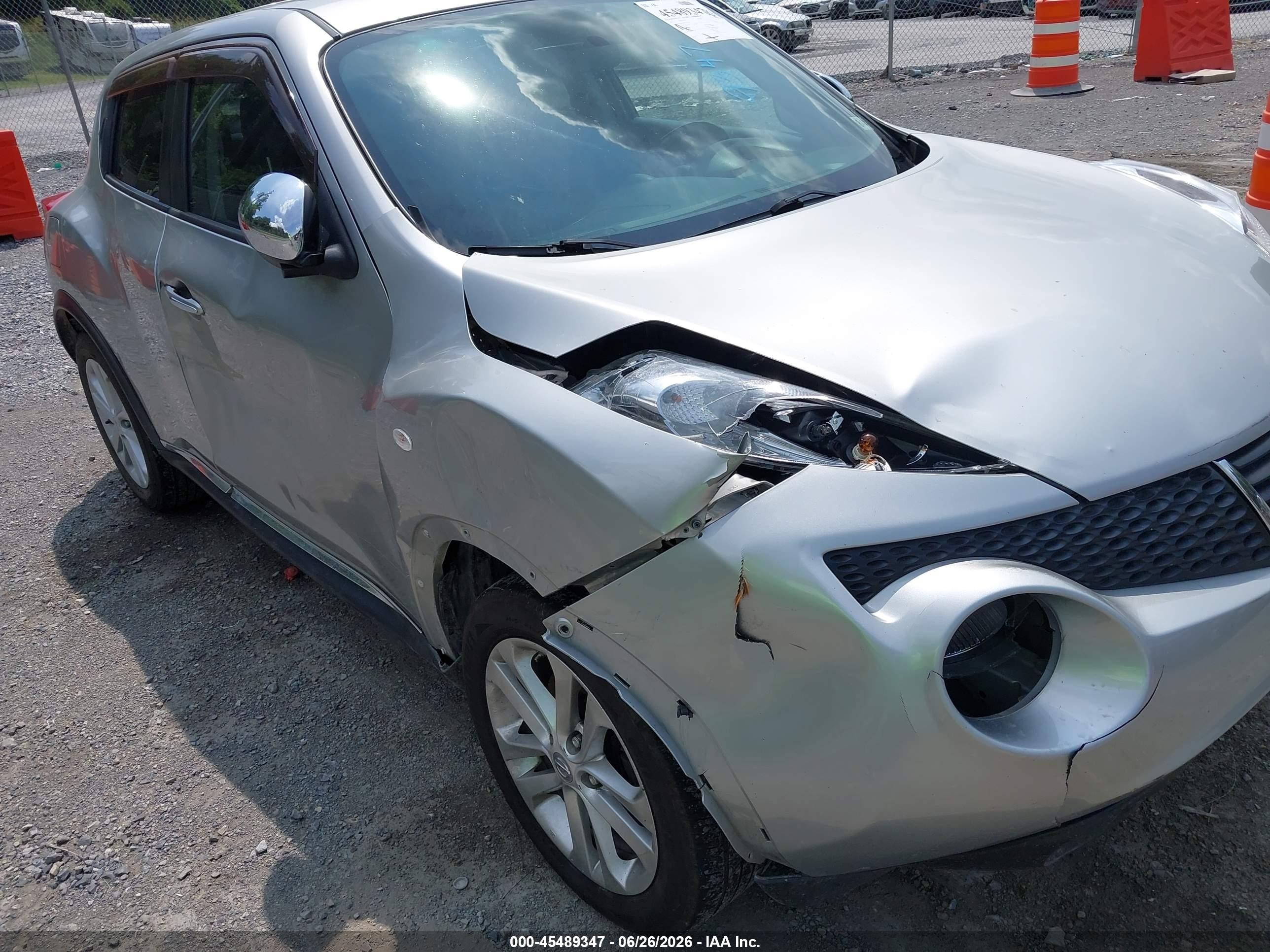 2012 Nissan Juke Sl Серебряный vin: JN8AF5MV8CT117757