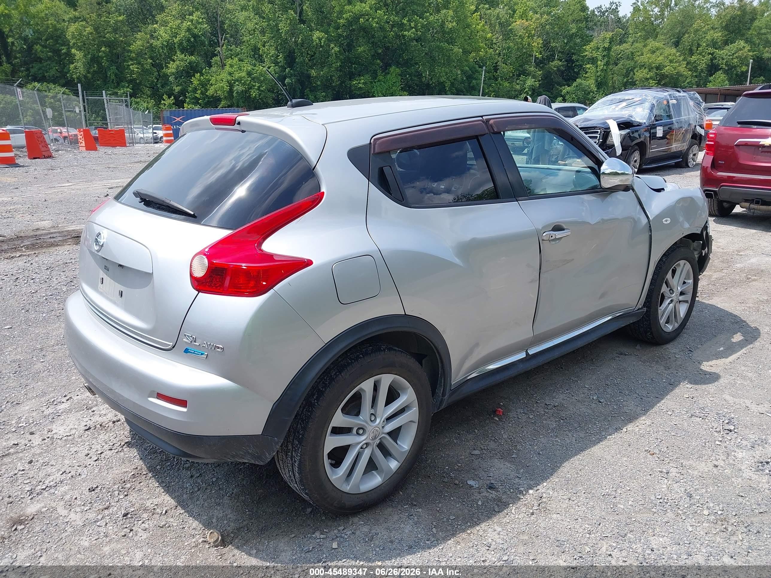 2012 Nissan Juke Sl Серебряный vin: JN8AF5MV8CT117757