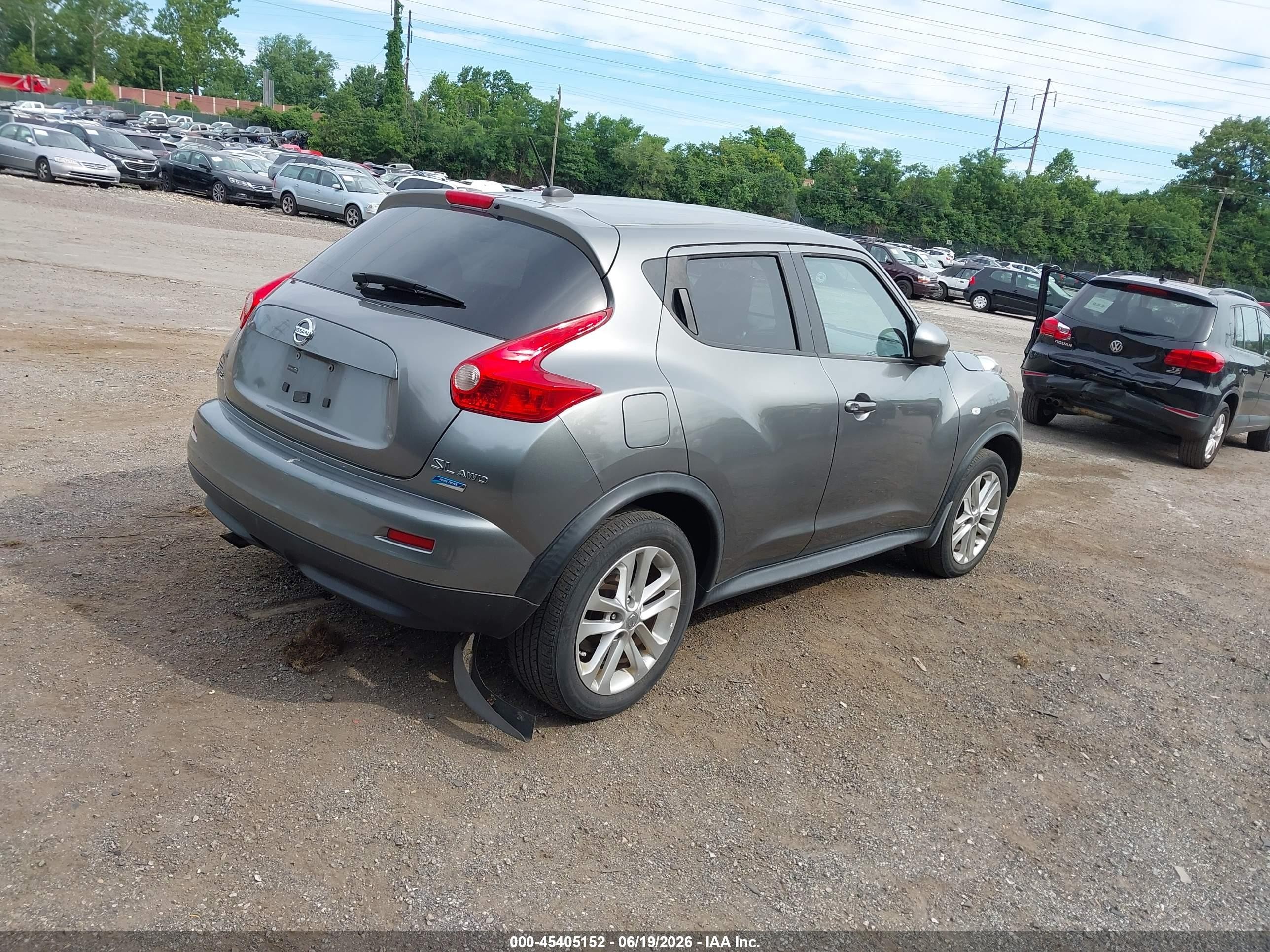 2012 Nissan Juke Sl Gray vin: JN8AF5MV8CT124630