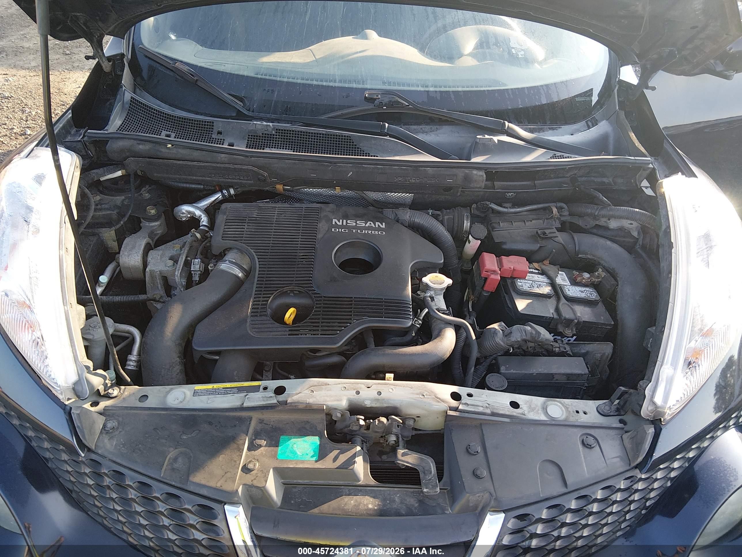 2013 Nissan Juke Sv Черный vin: JN8AF5MV8DT218590