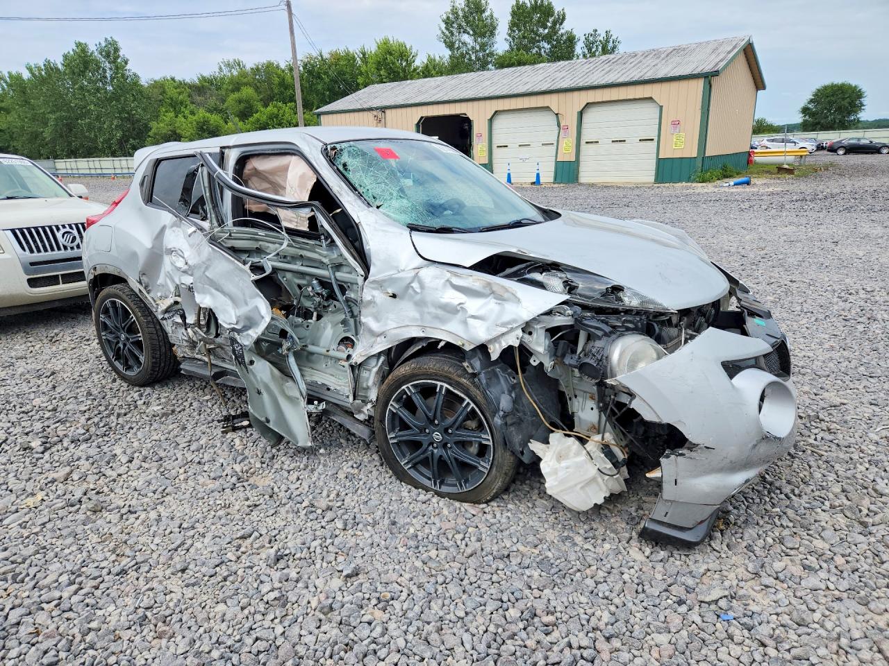 2013 Nissan Juke S Silver vin: JN8AF5MV8DT220596
