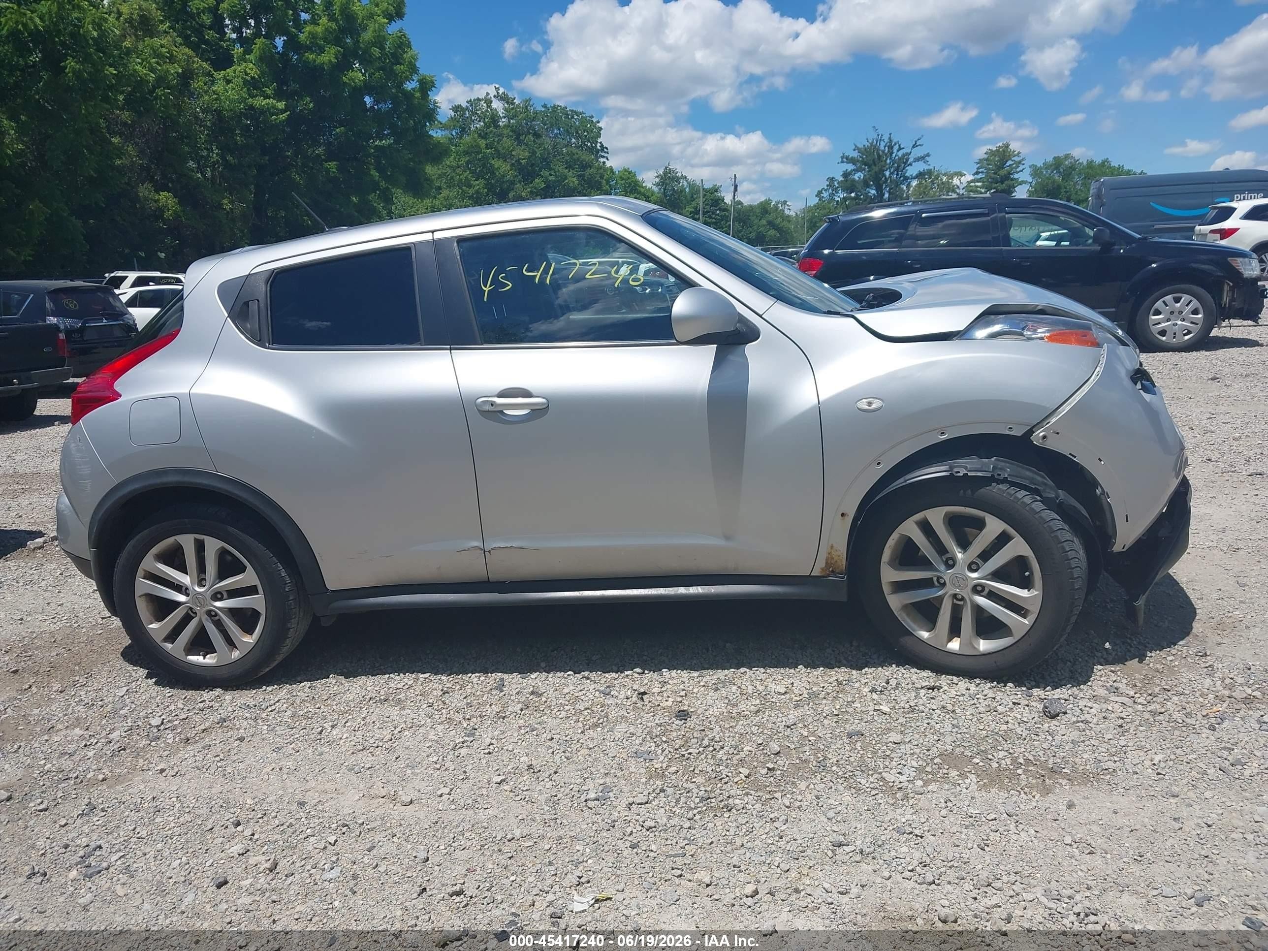 2013 Nissan Juke Sl Silver vin: JN8AF5MV8DT222655
