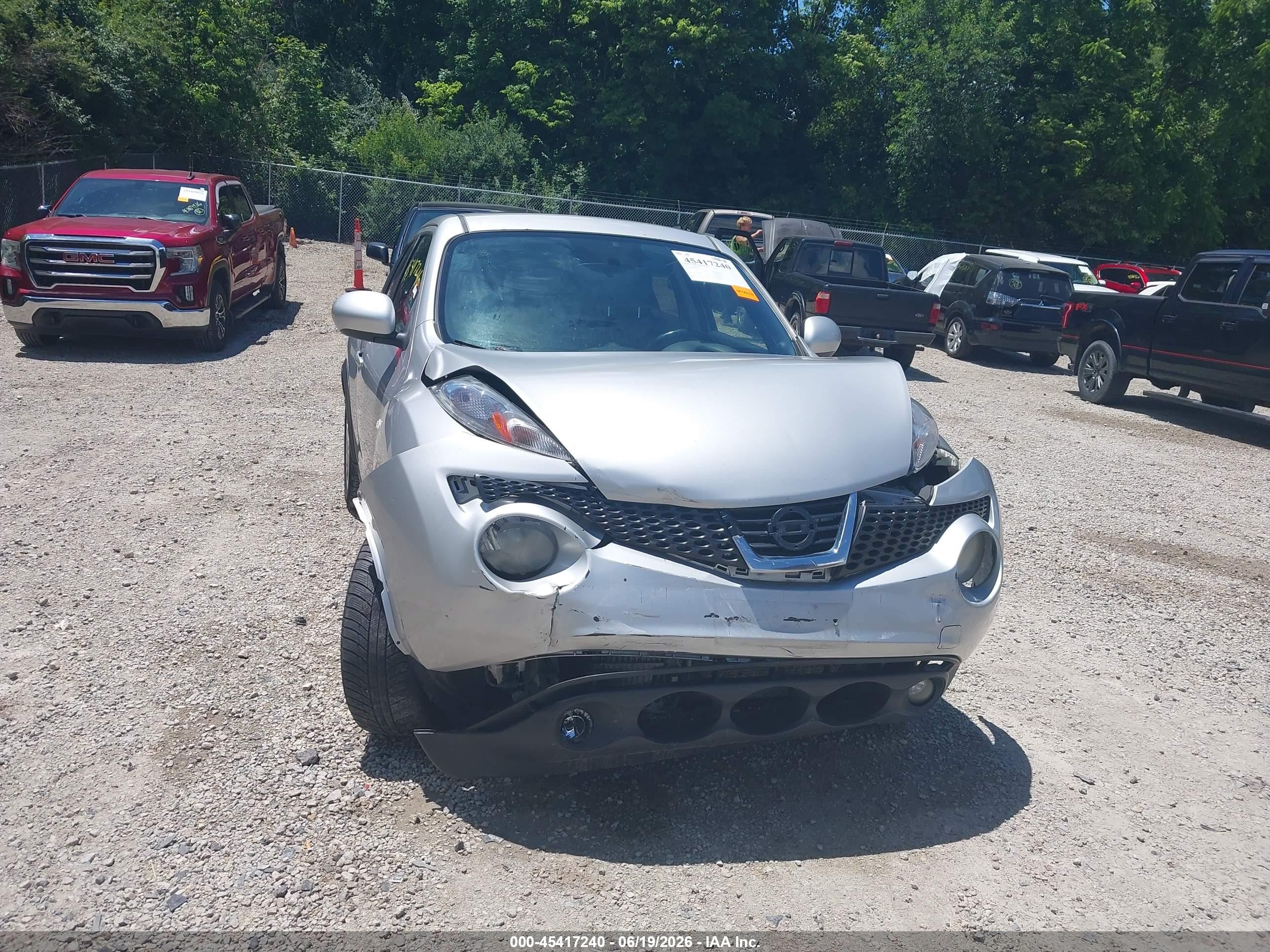 2013 Nissan Juke Sl Silver vin: JN8AF5MV8DT222655
