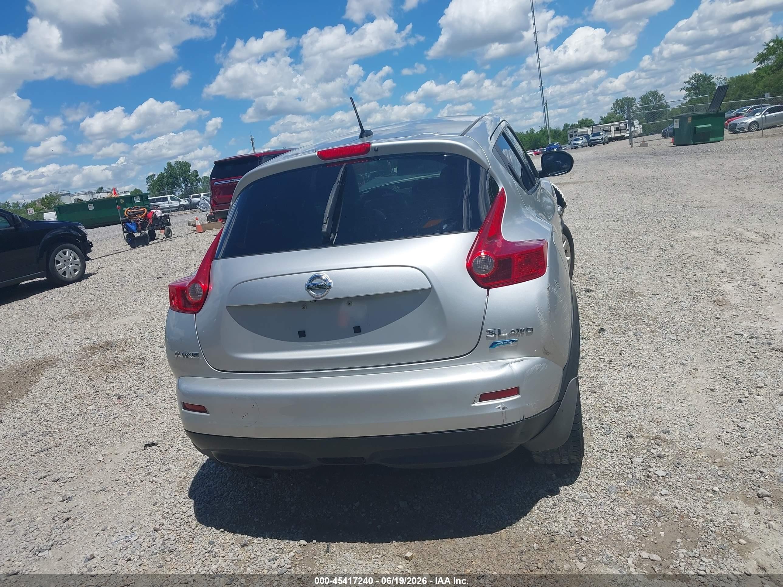 2013 Nissan Juke Sl Silver vin: JN8AF5MV8DT222655