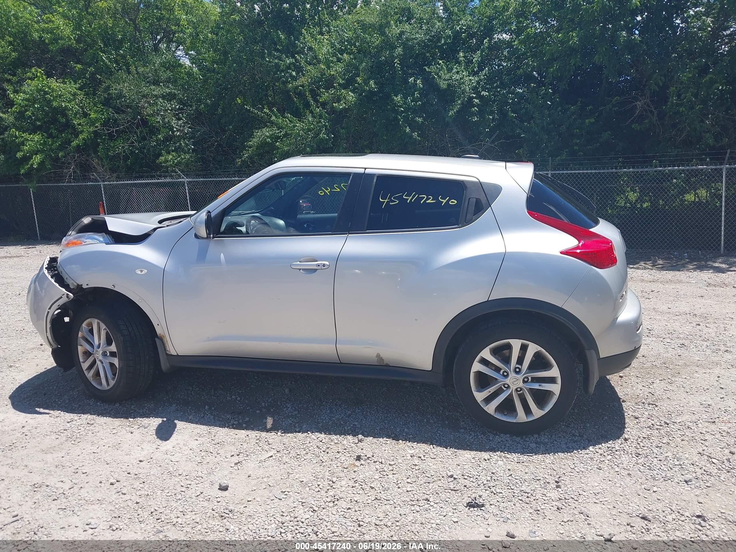 2013 Nissan Juke Sl Silver vin: JN8AF5MV8DT222655