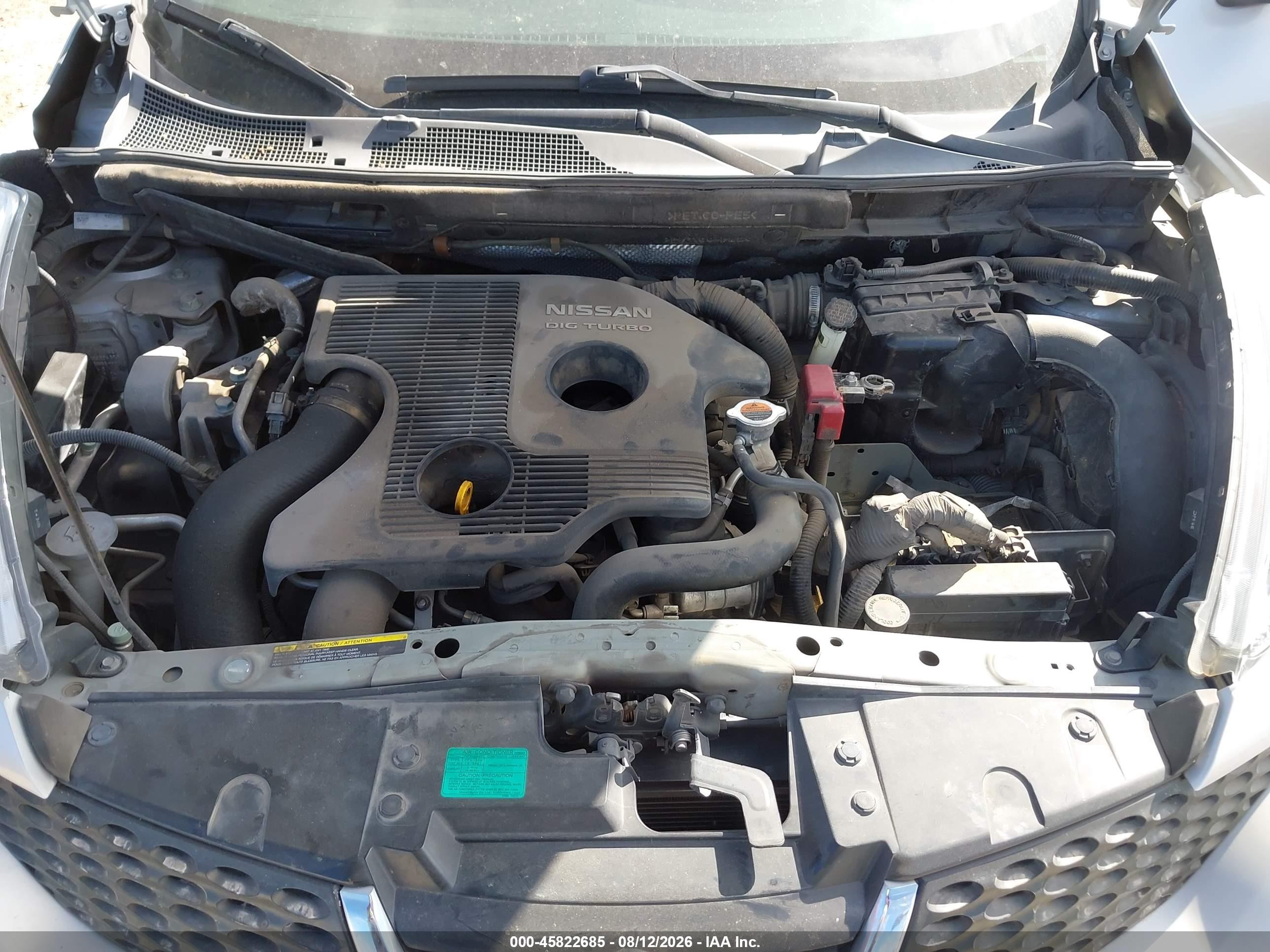 2013 Nissan Juke Nismo/s/sl/sv Silver vin: JN8AF5MV8DT225393