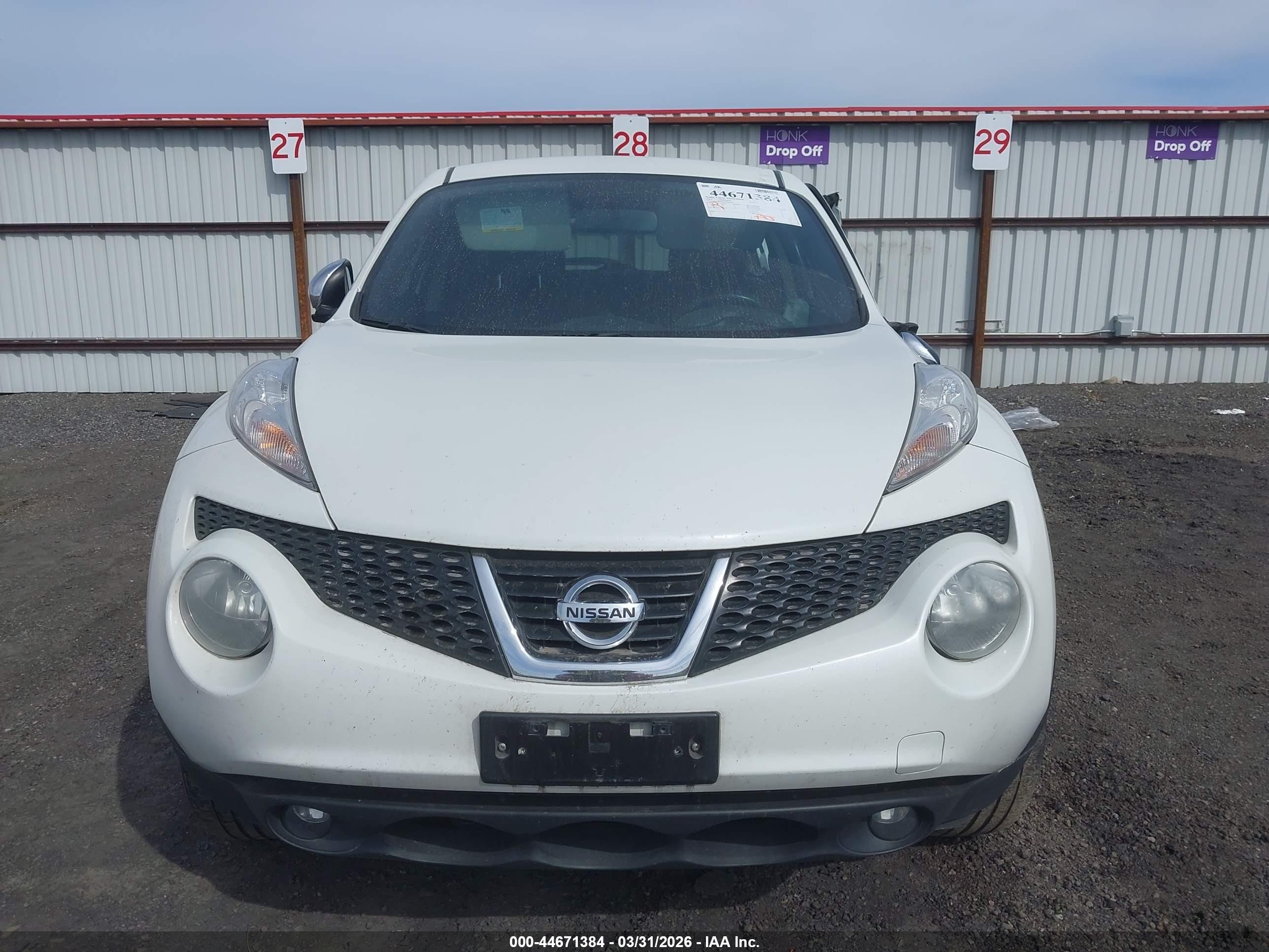 2013 Nissan Juke Sl Белый vin: JN8AF5MV8DT226639