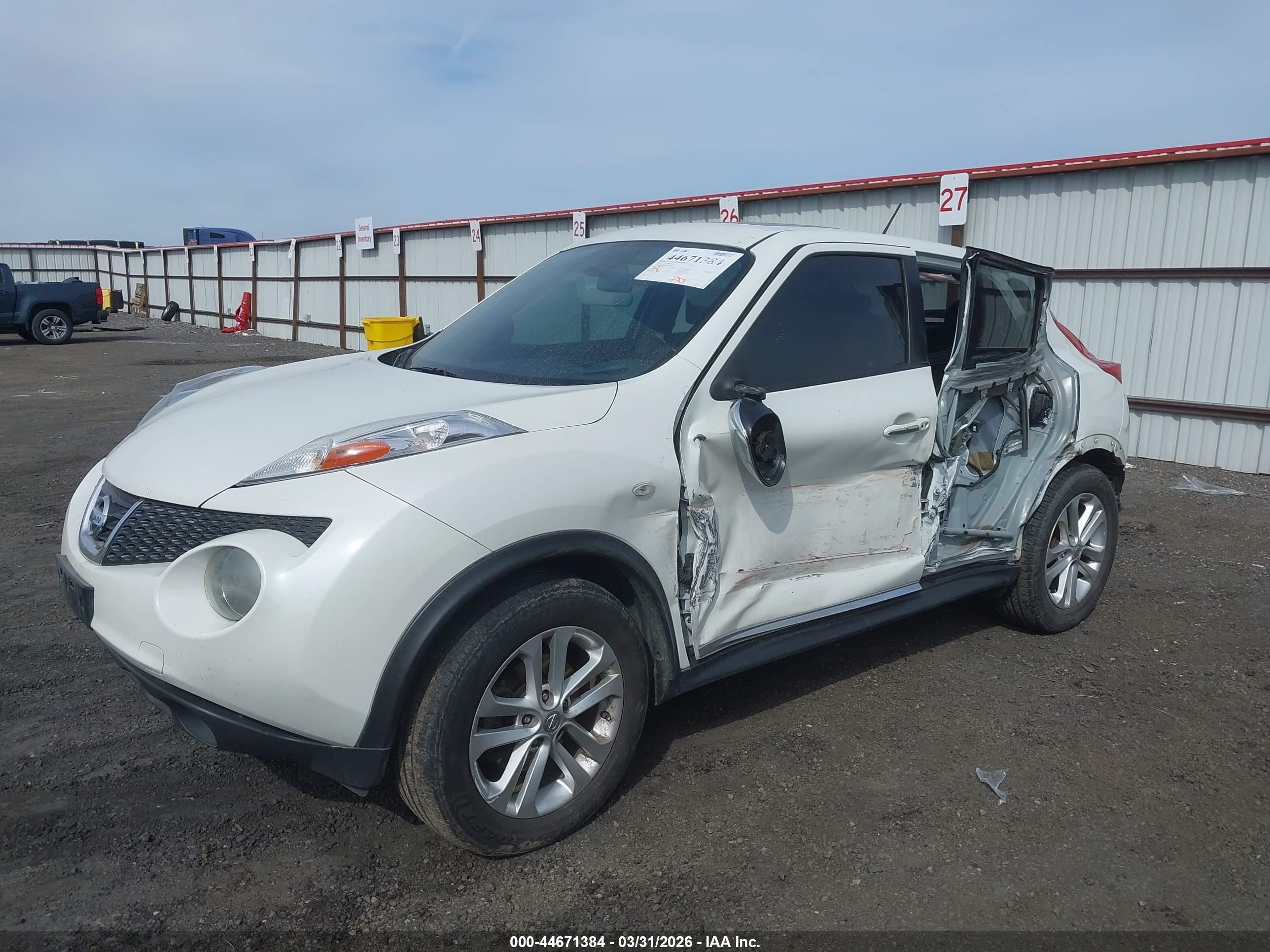 2013 Nissan Juke Sl Белый vin: JN8AF5MV8DT226639